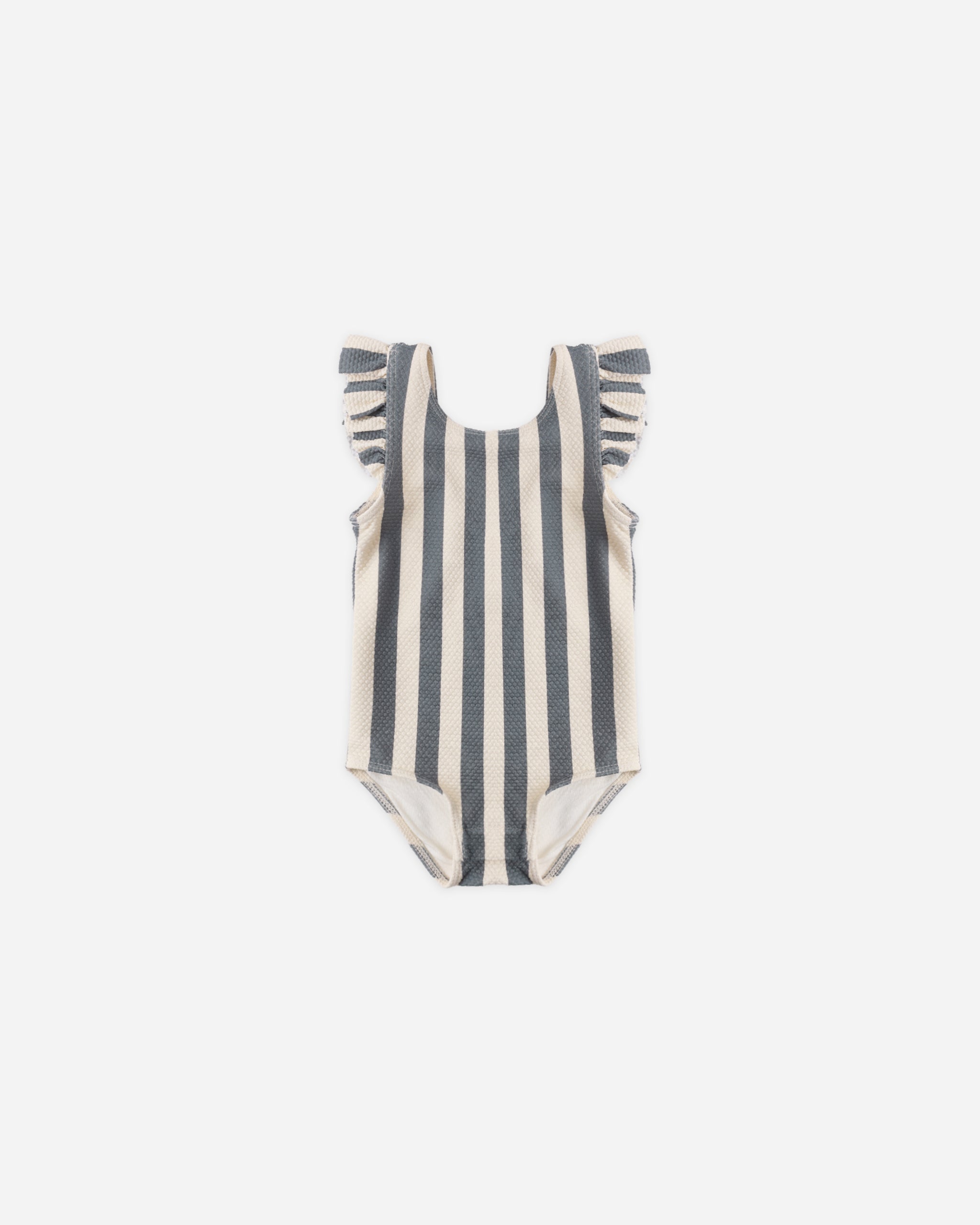 Scoop Back One-Piece Swimsuit Retro Ocean Stripe - Rylee + Cru | Kids Clothes | Trendy Baby Clothes | Modern Infant Outfits |