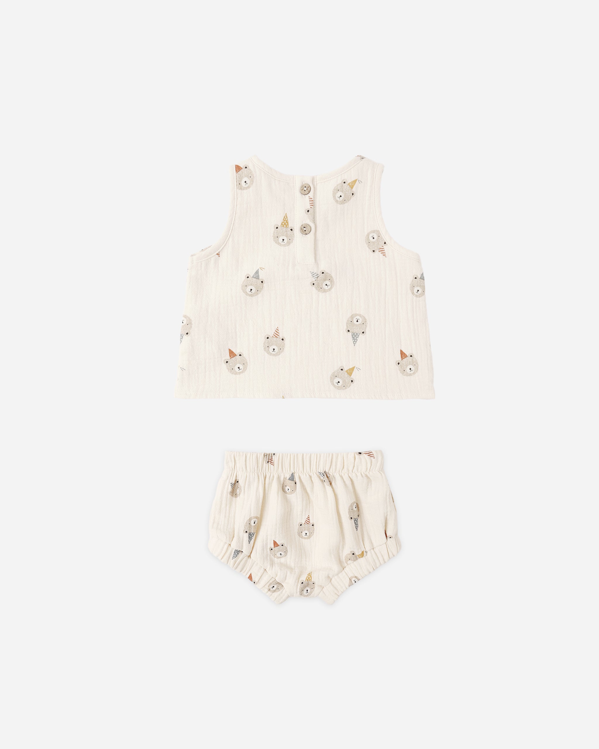 Woven Tank Set Party Bears - Rylee + Cru | Kids Clothes | Trendy Baby Clothes | Modern Infant Outfits |