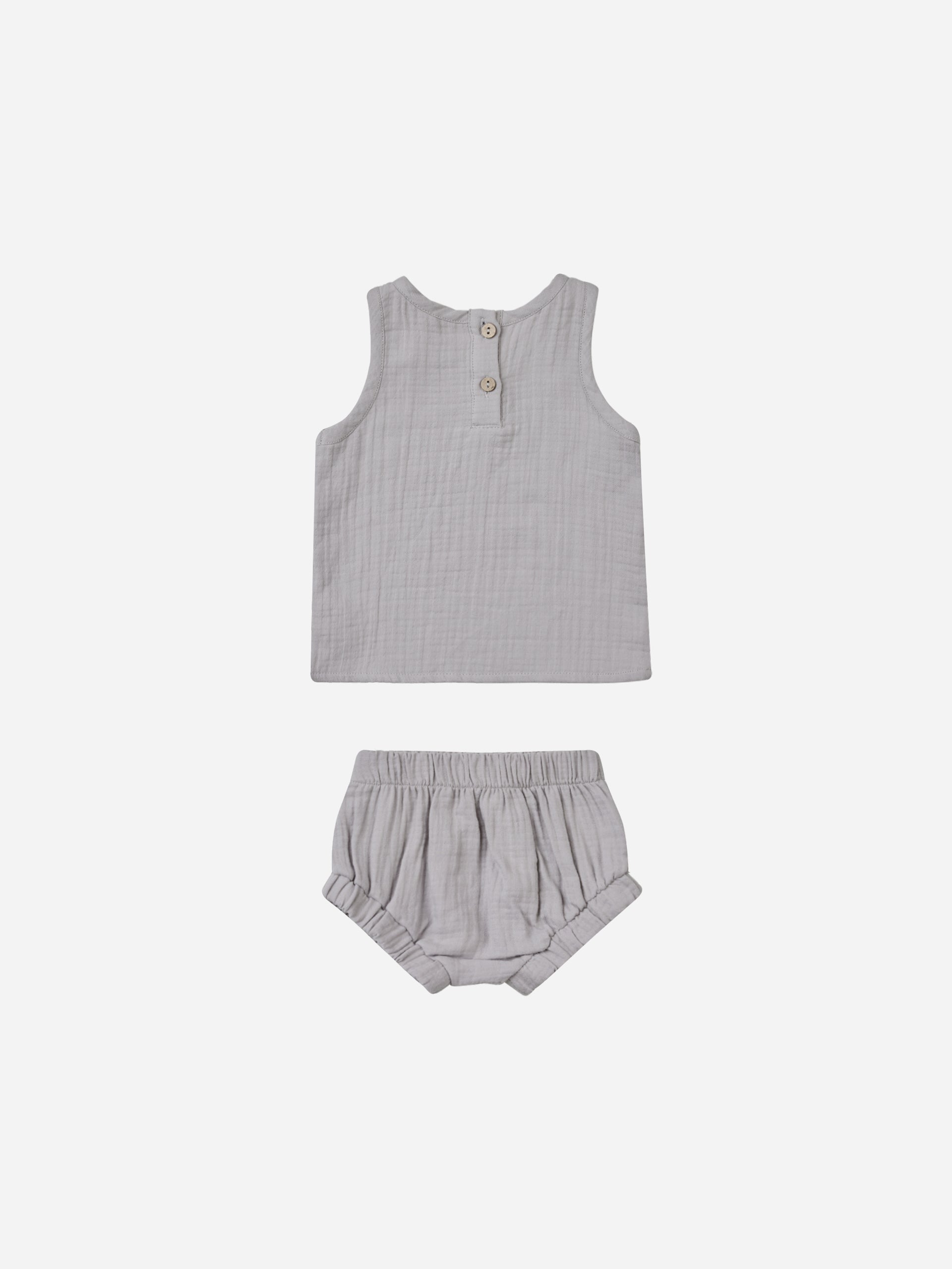 Woven Tank + Short Set || Periwinkle - Rylee + Cru | Kids Clothes | Trendy Baby Clothes | Modern Infant Outfits |