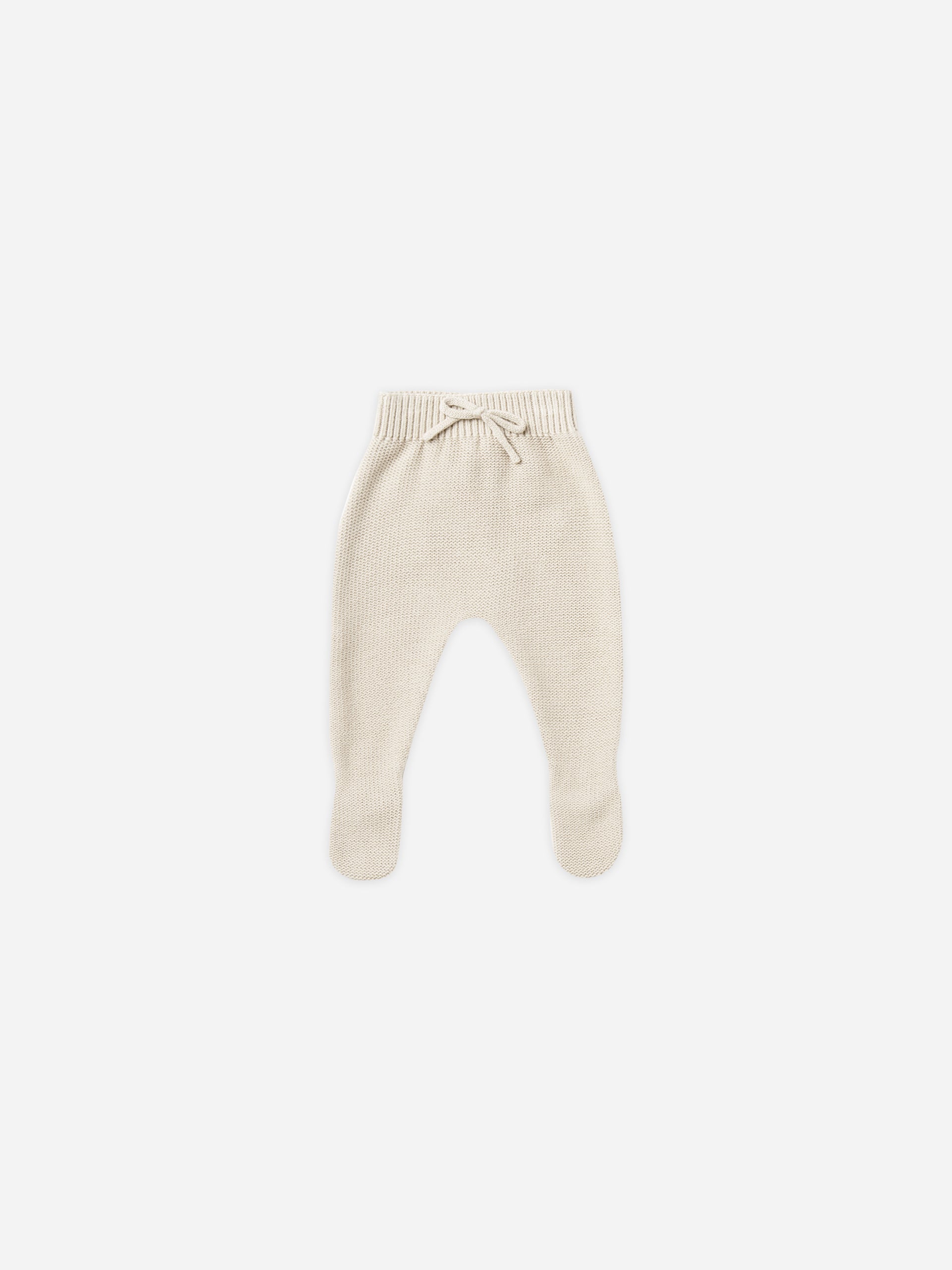 Footed Knit Pant || Natural - Rylee + Cru | Kids Clothes | Trendy Baby Clothes | Modern Infant Outfits |