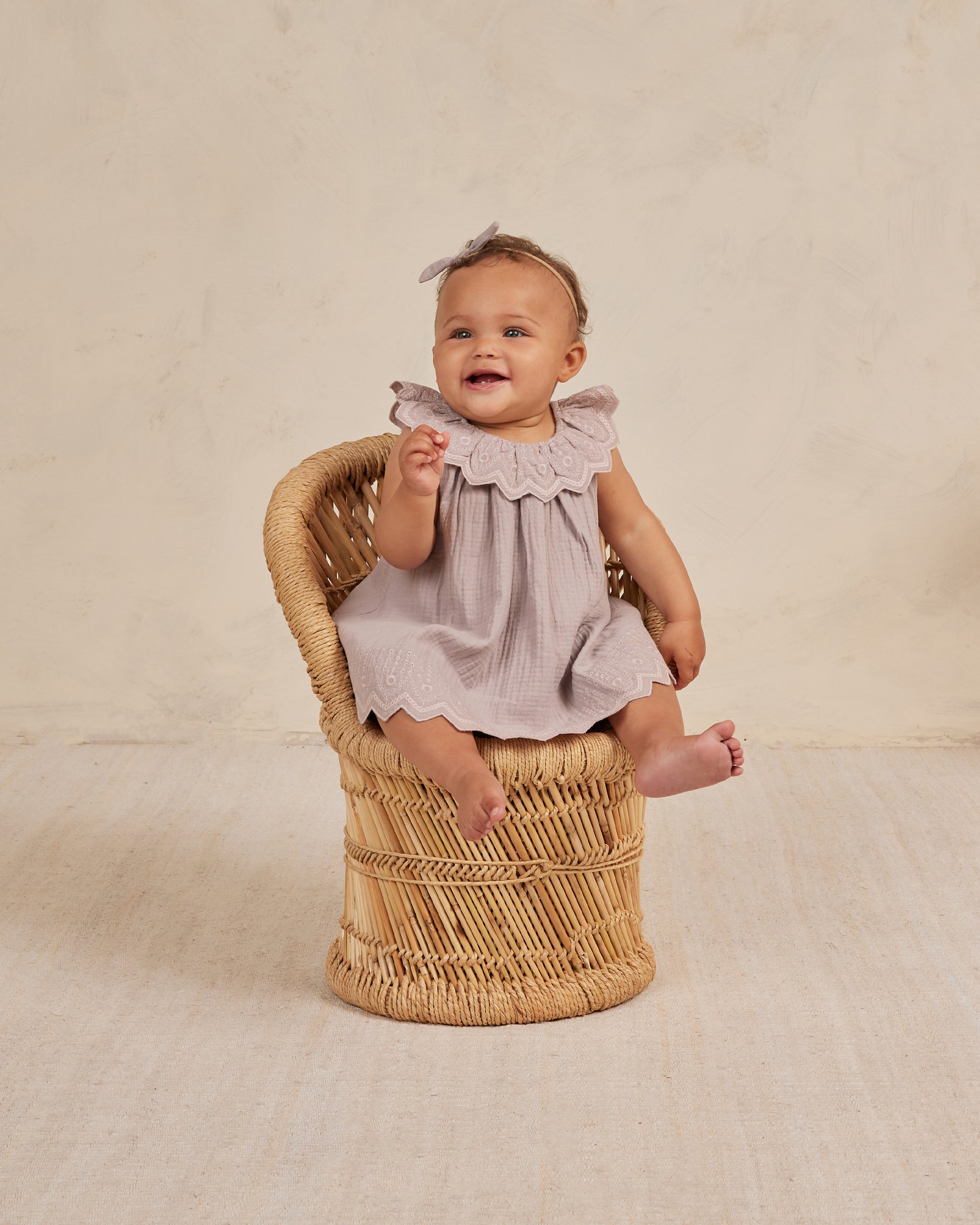 Quincy Mae Bamboo Baby Gown + Hat Set - Bloom