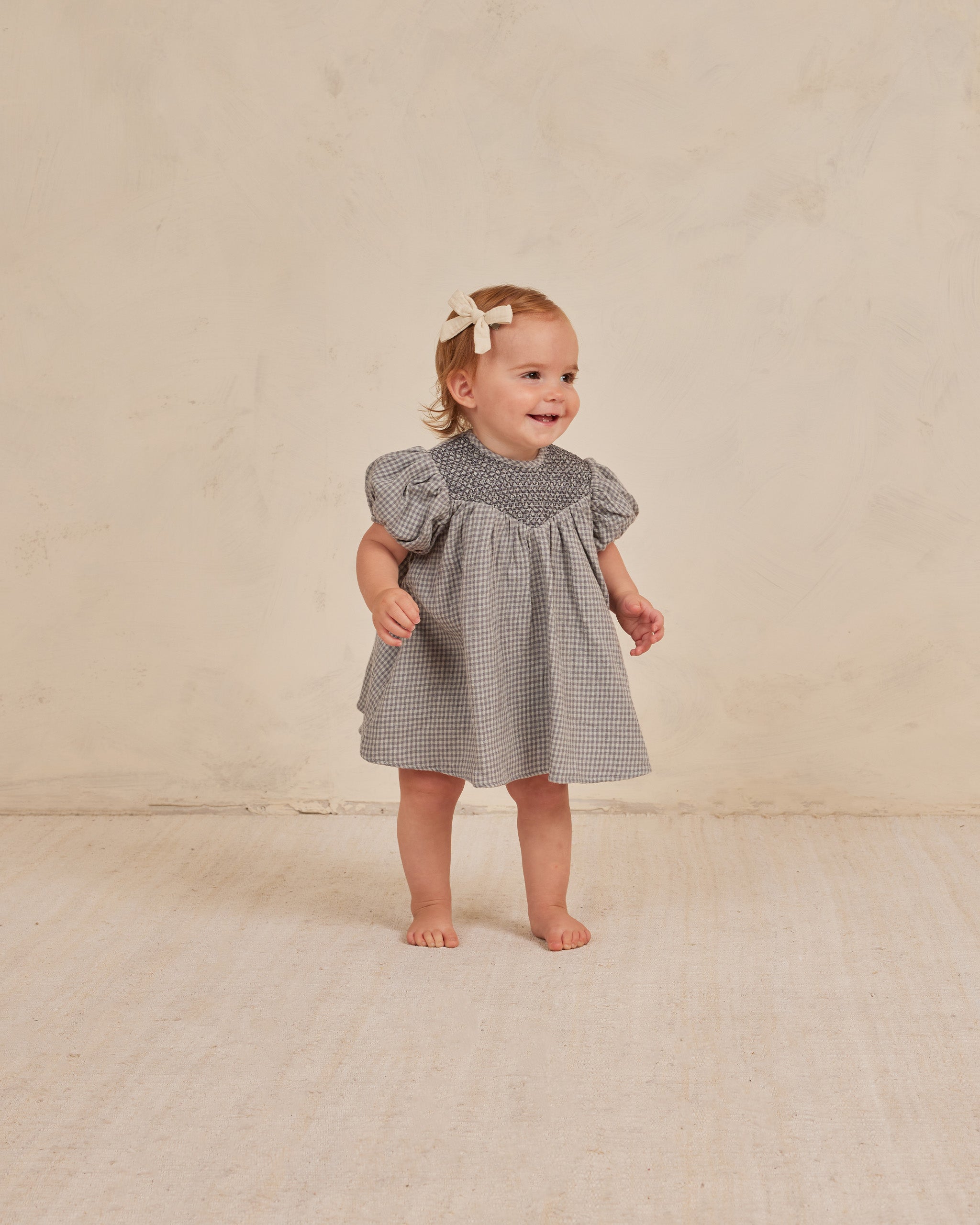 Carina Dress || Blue Gingham - Rylee + Cru | Kids Clothes | Trendy Baby Clothes | Modern Infant Outfits |