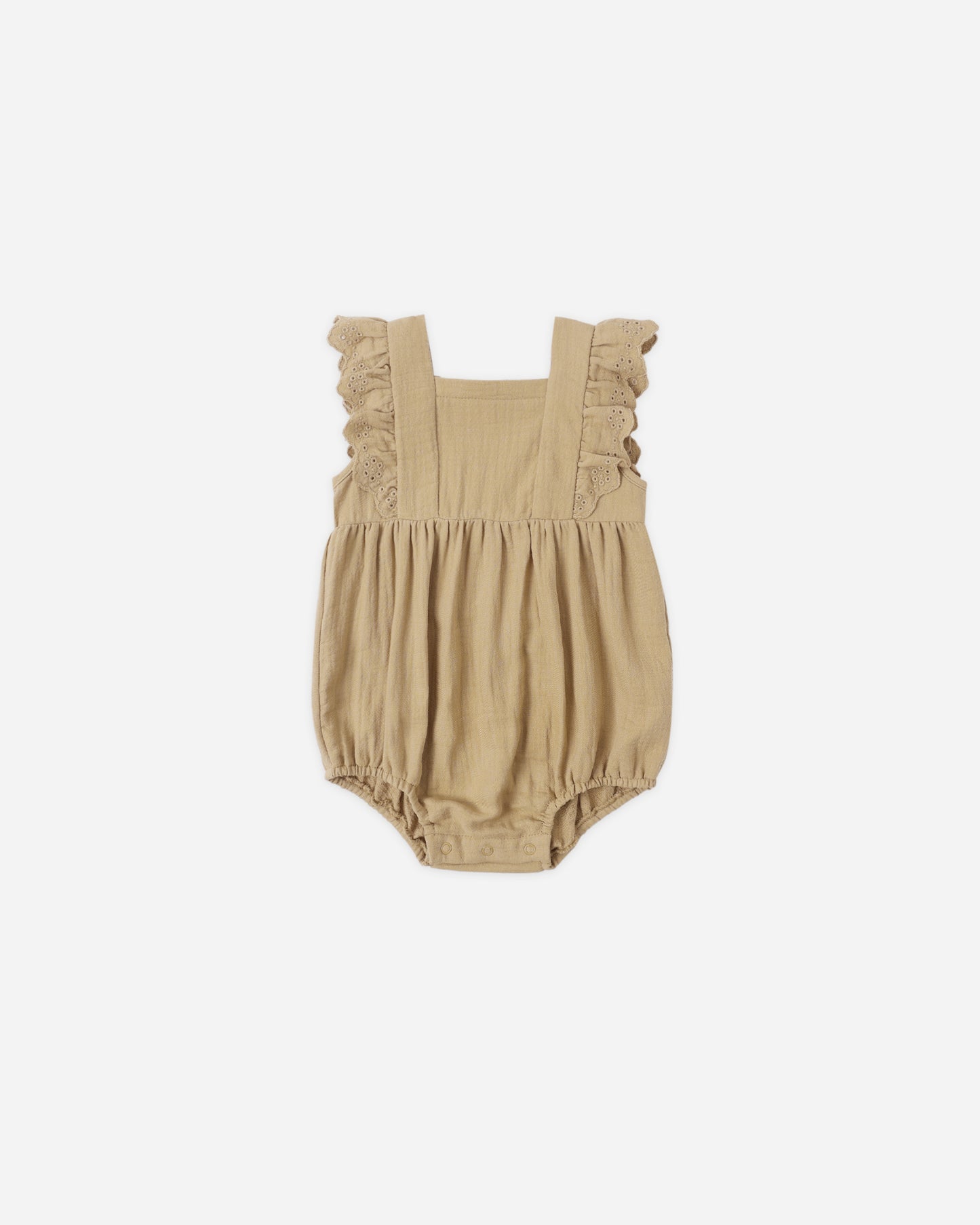 Naomi Romper Honey - Rylee + Cru | Kids Clothes | Trendy Baby Clothes | Modern Infant Outfits |