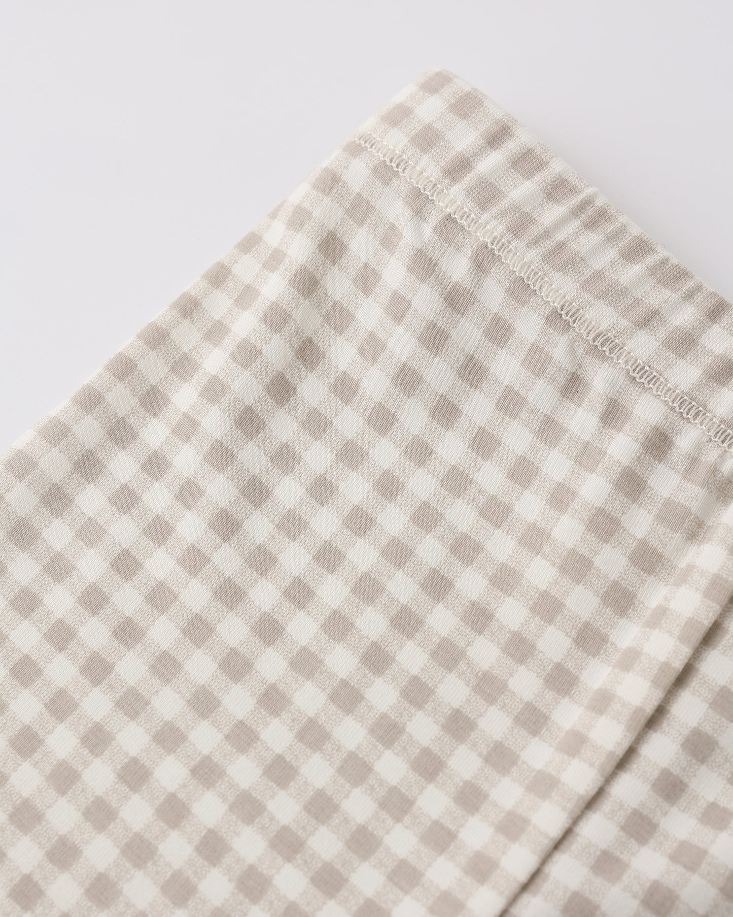 Bamboo Short Sleeve Pajama Set Oat Gingham - Rylee + Cru | Kids Clothes | Trendy Baby Clothes | Modern Infant Outfits |