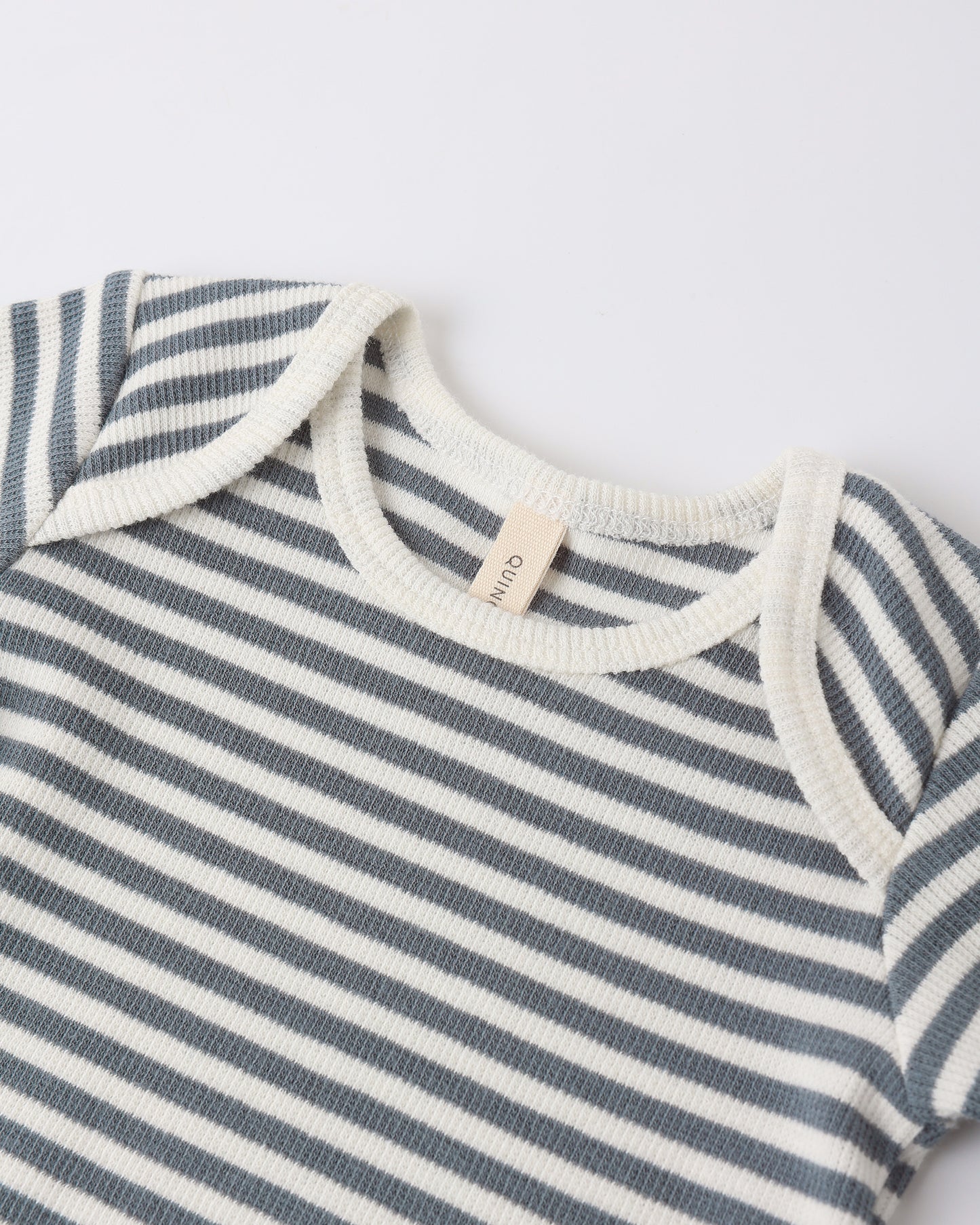 Ribbed Short Sleeve Tee + Legging Set Ocean Stripe - Rylee + Cru | Kids Clothes | Trendy Baby Clothes | Modern Infant Outfits |