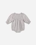 Eden Romper Blue Gingham - Rylee + Cru | Kids Clothes | Trendy Baby Clothes | Modern Infant Outfits |