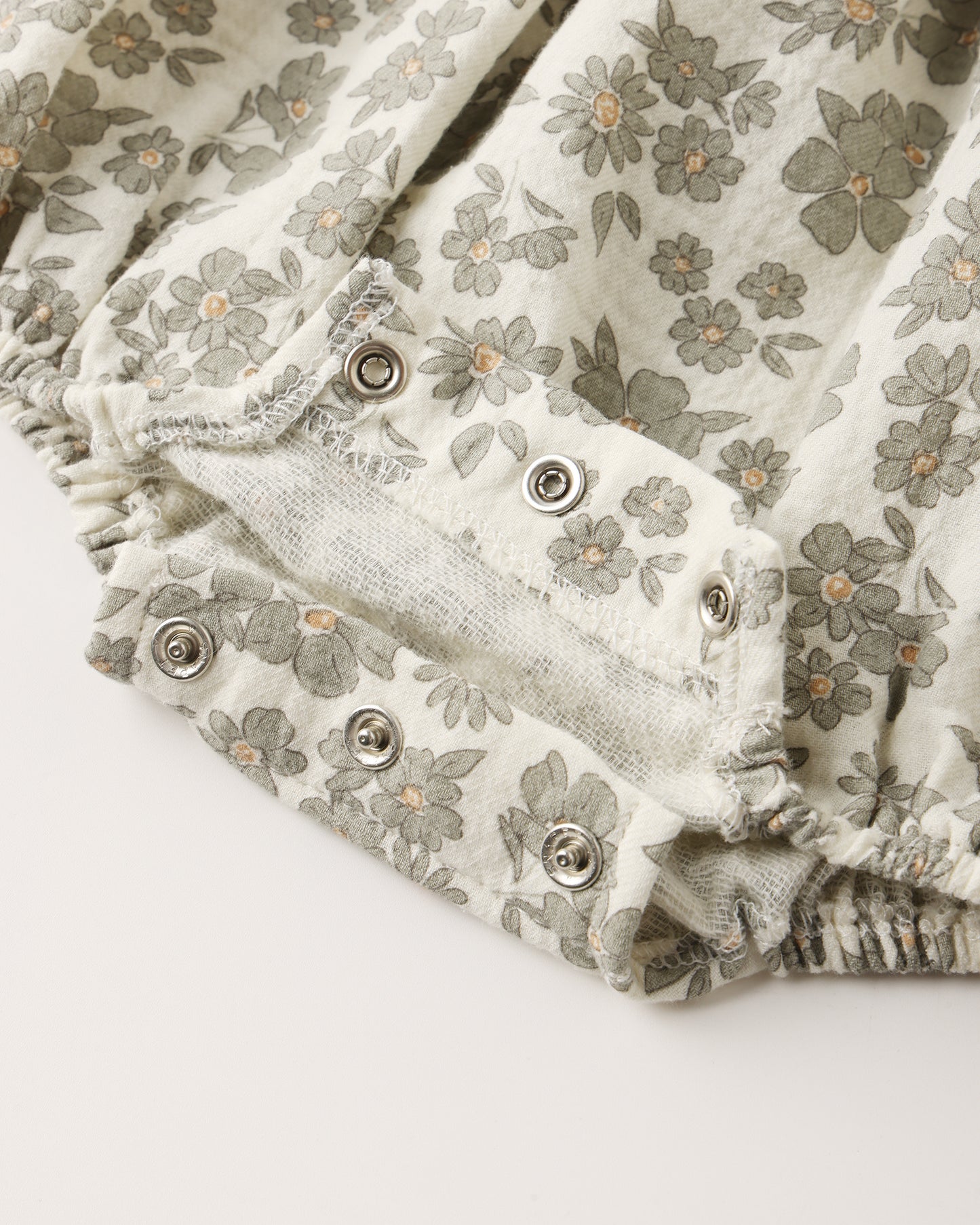 Eden Romper || Green Floral - Rylee + Cru | Kids Clothes | Trendy Baby Clothes | Modern Infant Outfits |