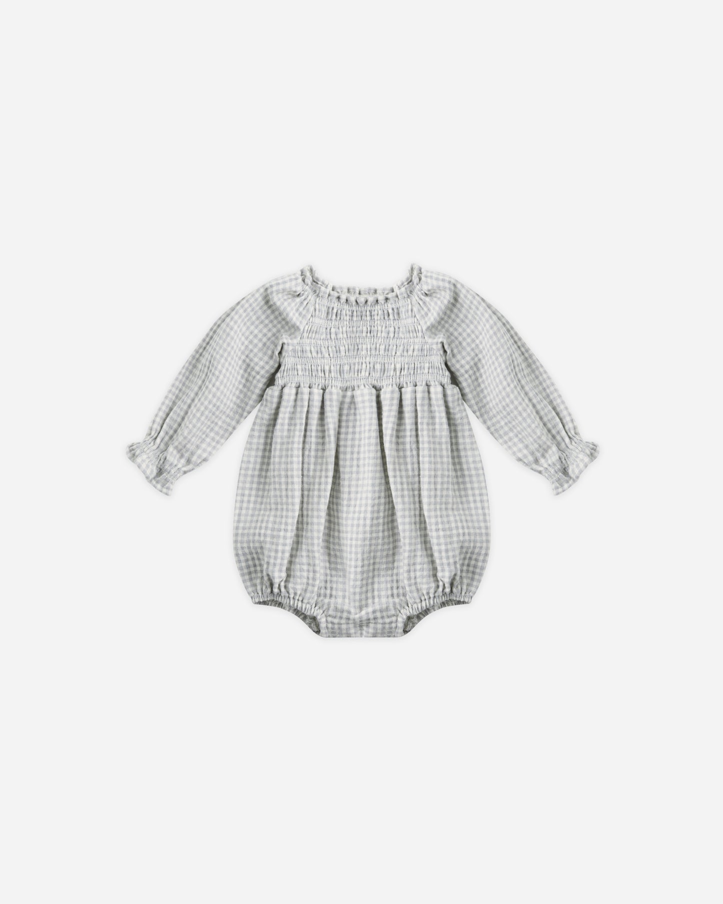 Eden Romper || Blue Gingham - Rylee + Cru | Kids Clothes | Trendy Baby Clothes | Modern Infant Outfits |