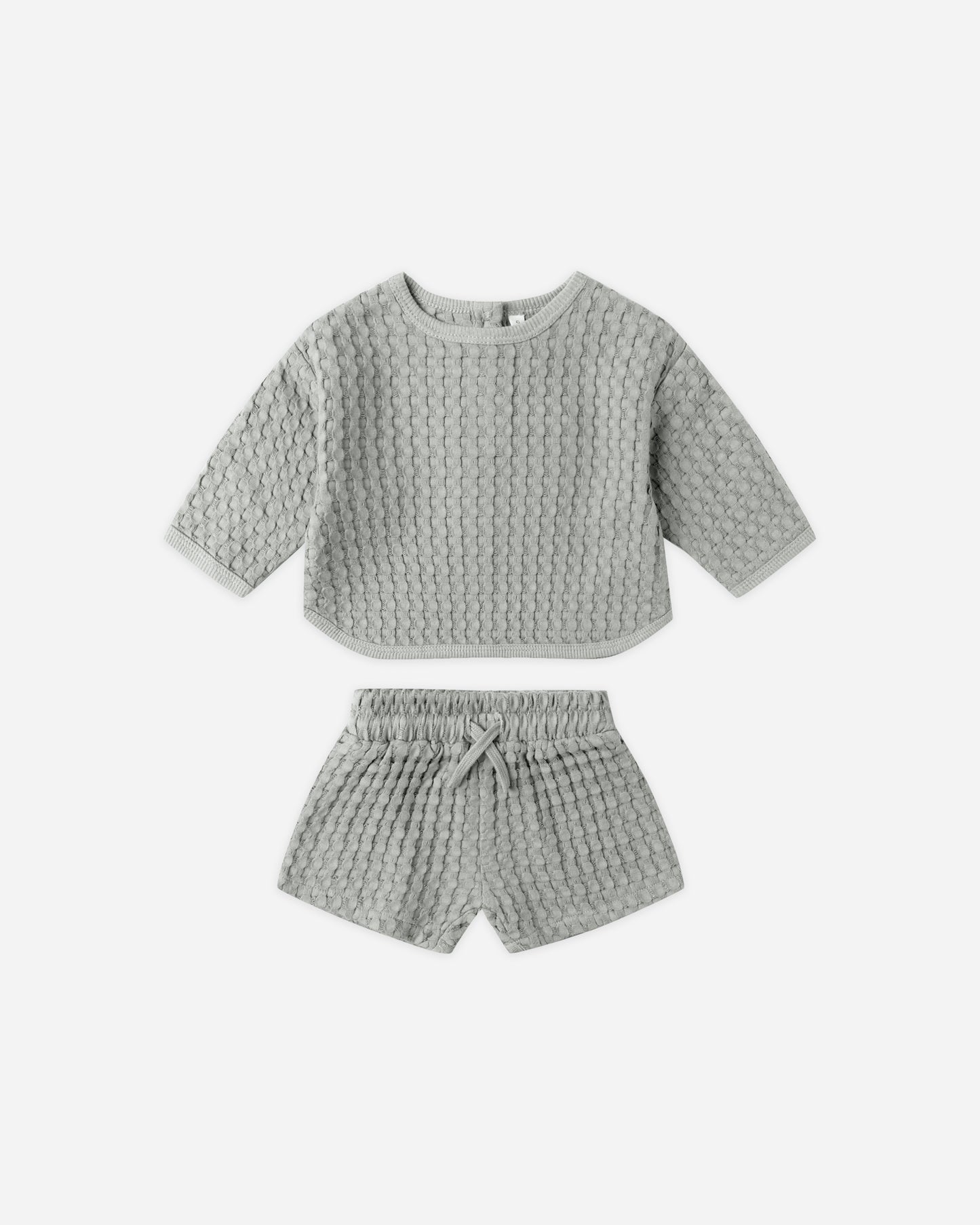 Flynn Set || Steel Blue - Rylee + Cru | Kids Clothes | Trendy Baby Clothes | Modern Infant Outfits |