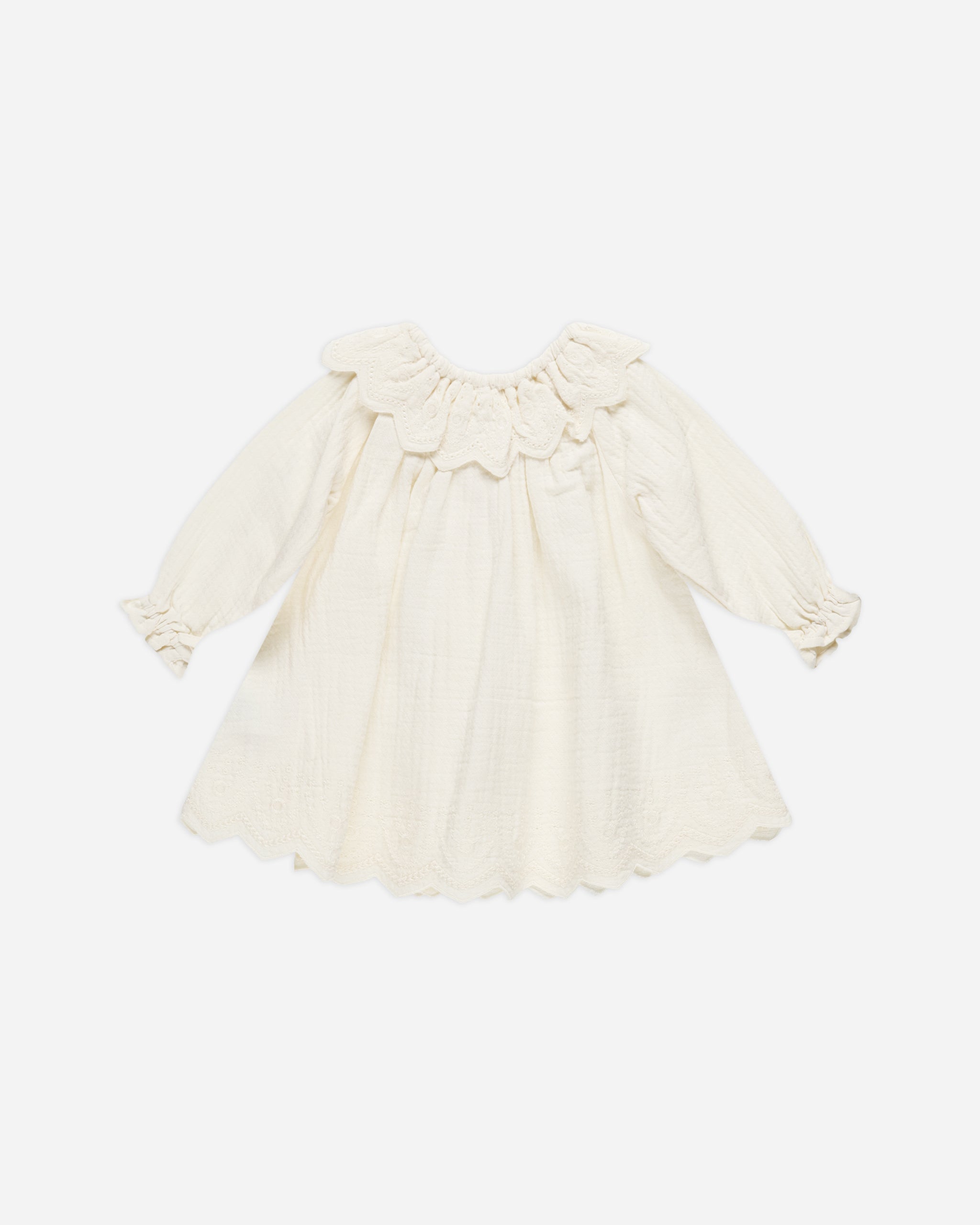 Baby white long shops sleeve dress