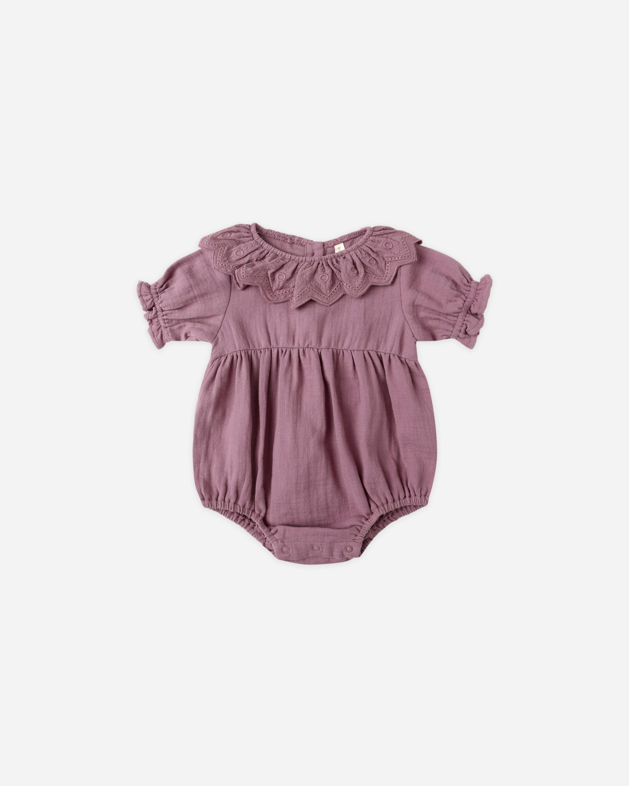 Collared Romper || Mulberry - Rylee + Cru | Kids Clothes | Trendy Baby Clothes | Modern Infant Outfits |