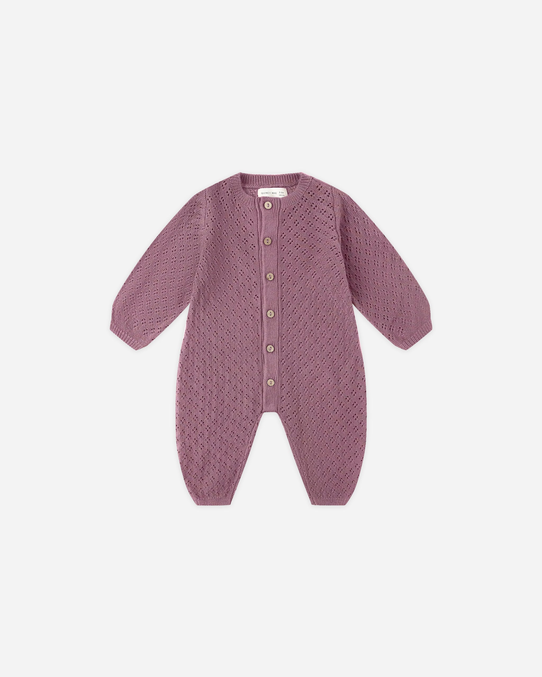 Long Sleeve Bubble Romper || Mulberry - Rylee + Cru | Kids Clothes | Trendy Baby Clothes | Modern Infant Outfits |