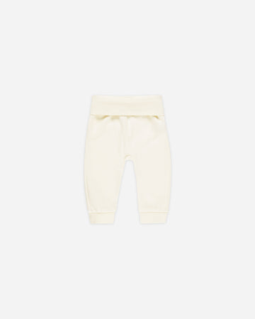 Cotton Baby Pant Ivory – Quincy Mae