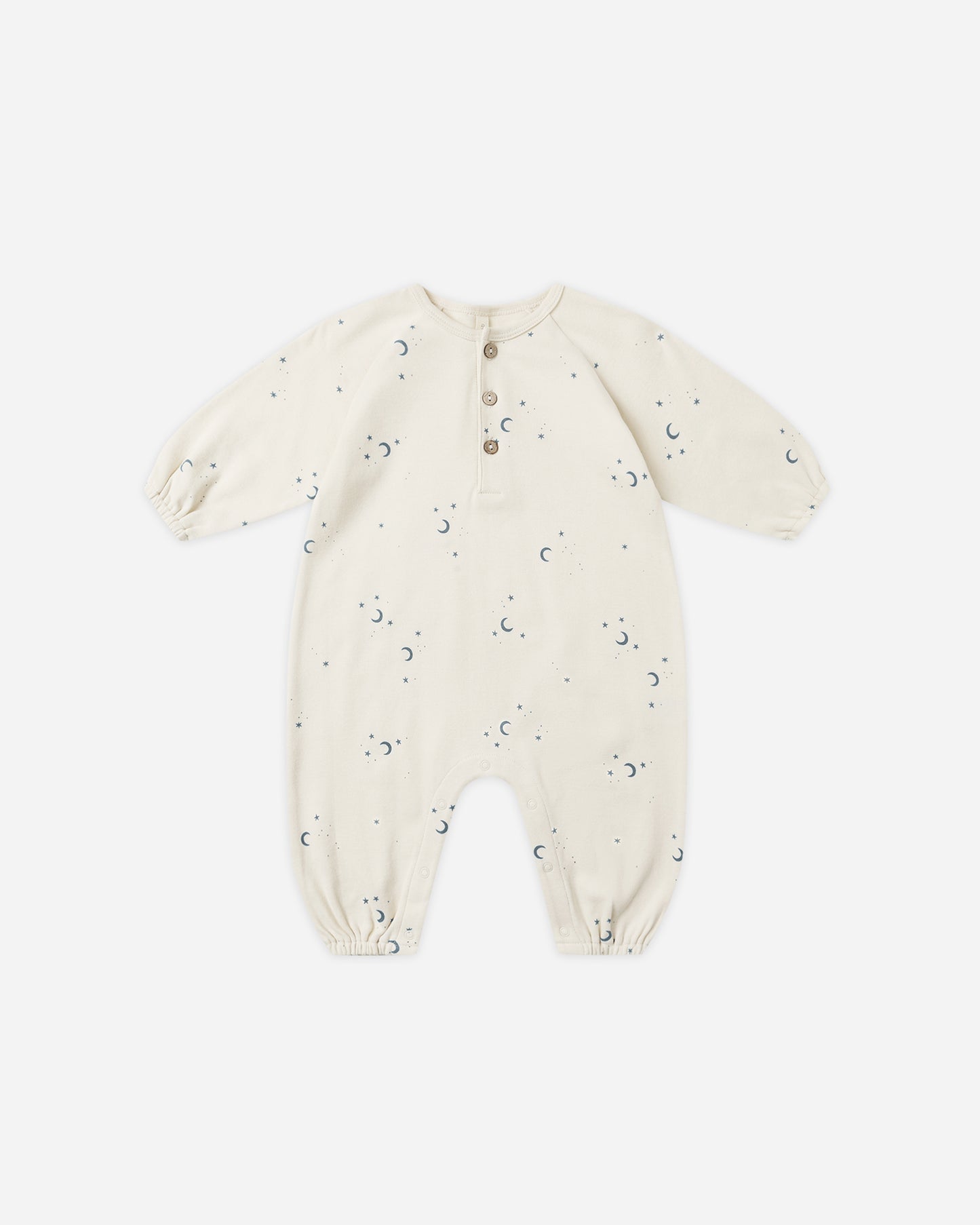 Henley Bubble Jumpsuit || Moons - Rylee + Cru | Kids Clothes | Trendy Baby Clothes | Modern Infant Outfits |
