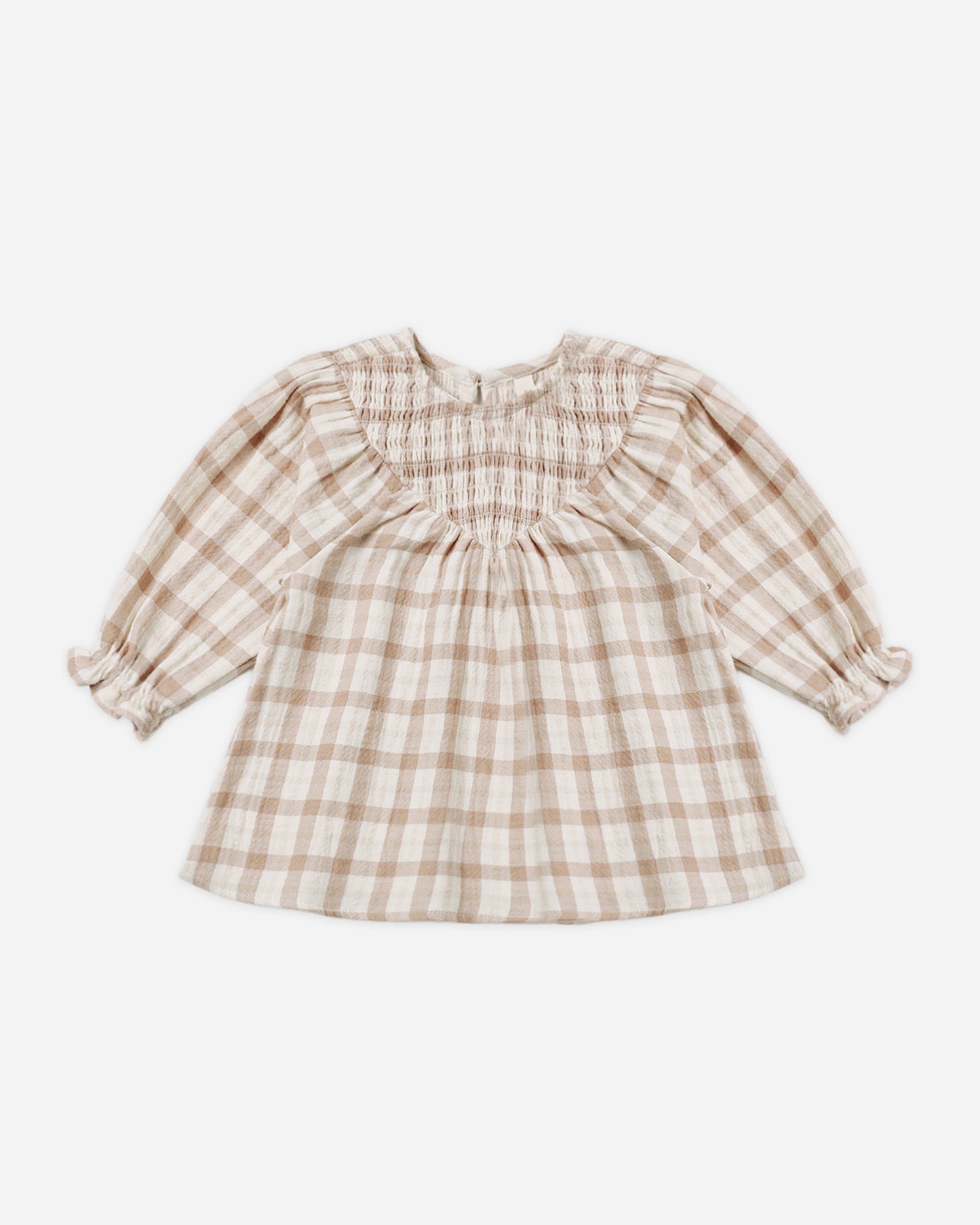 V Smocked Dress Rustic Plaid - Rylee + Cru | Kids Clothes | Trendy Baby Clothes | Modern Infant Outfits |