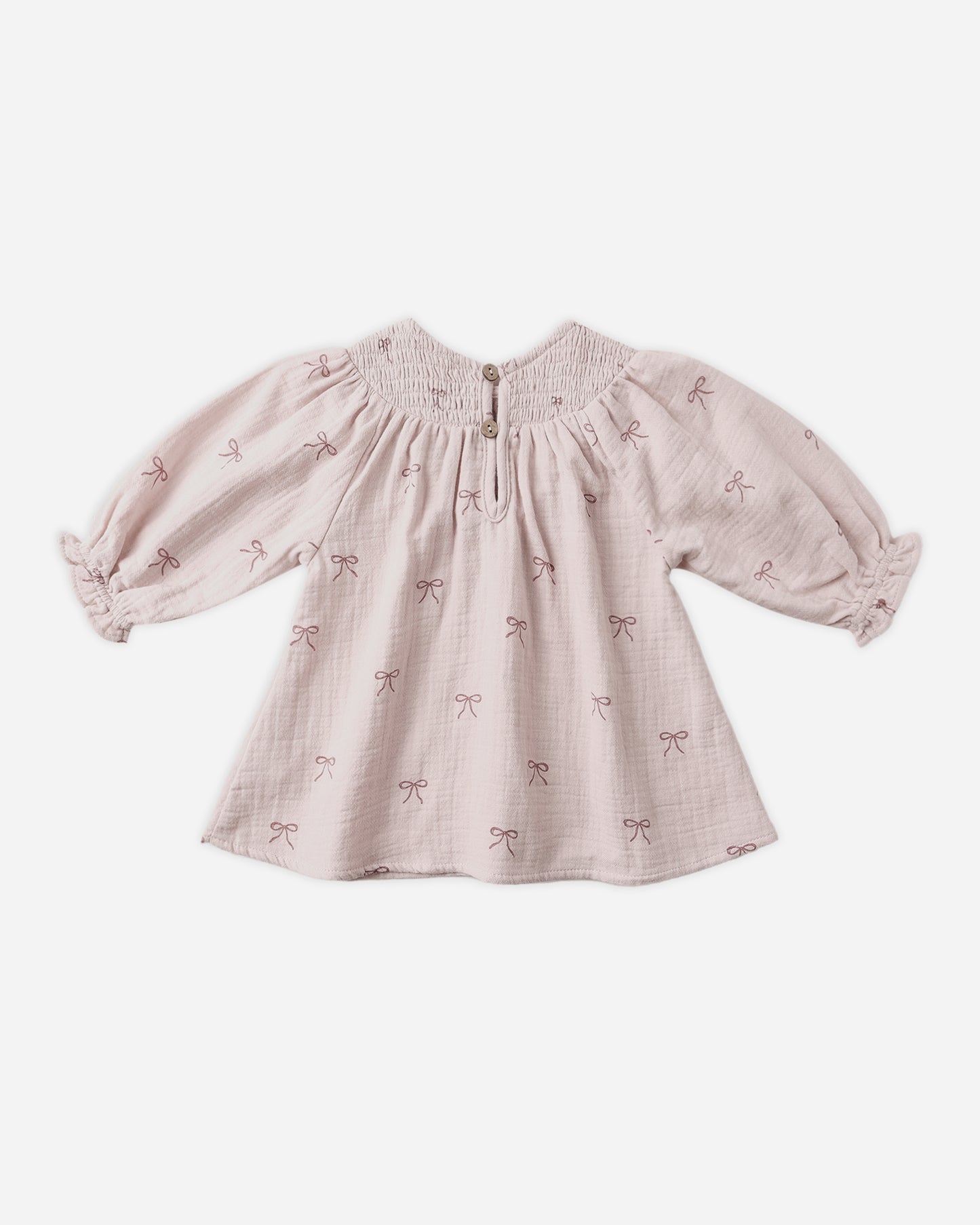 V Smocked Dress || Bows - Rylee + Cru | Kids Clothes | Trendy Baby Clothes | Modern Infant Outfits |