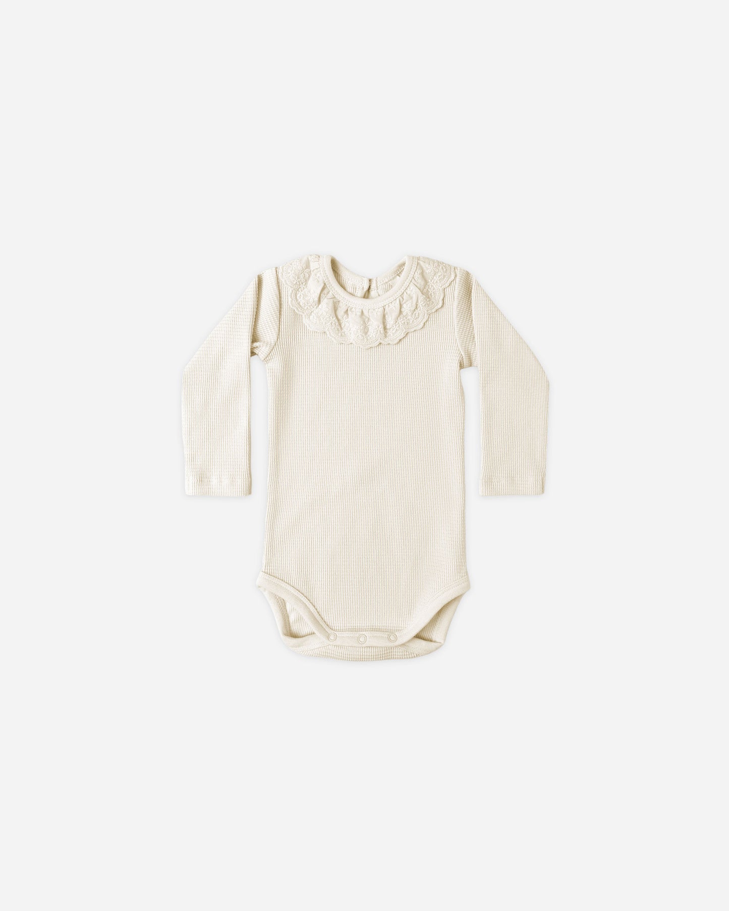 Ruffle Collar Bodysuit || Natural - Rylee + Cru | Kids Clothes | Trendy Baby Clothes | Modern Infant Outfits |