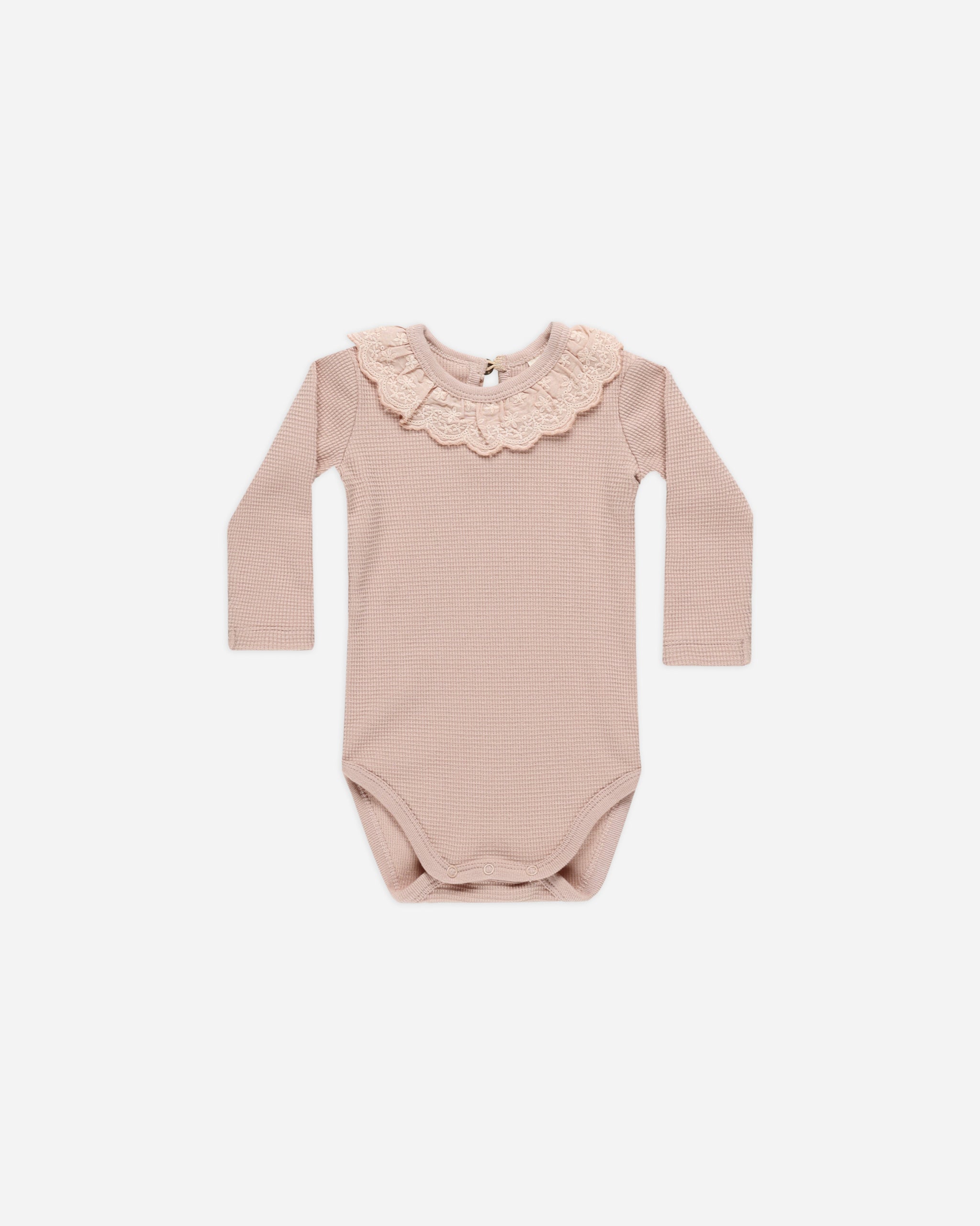 Ruffle Collar Bodysuit || Blush