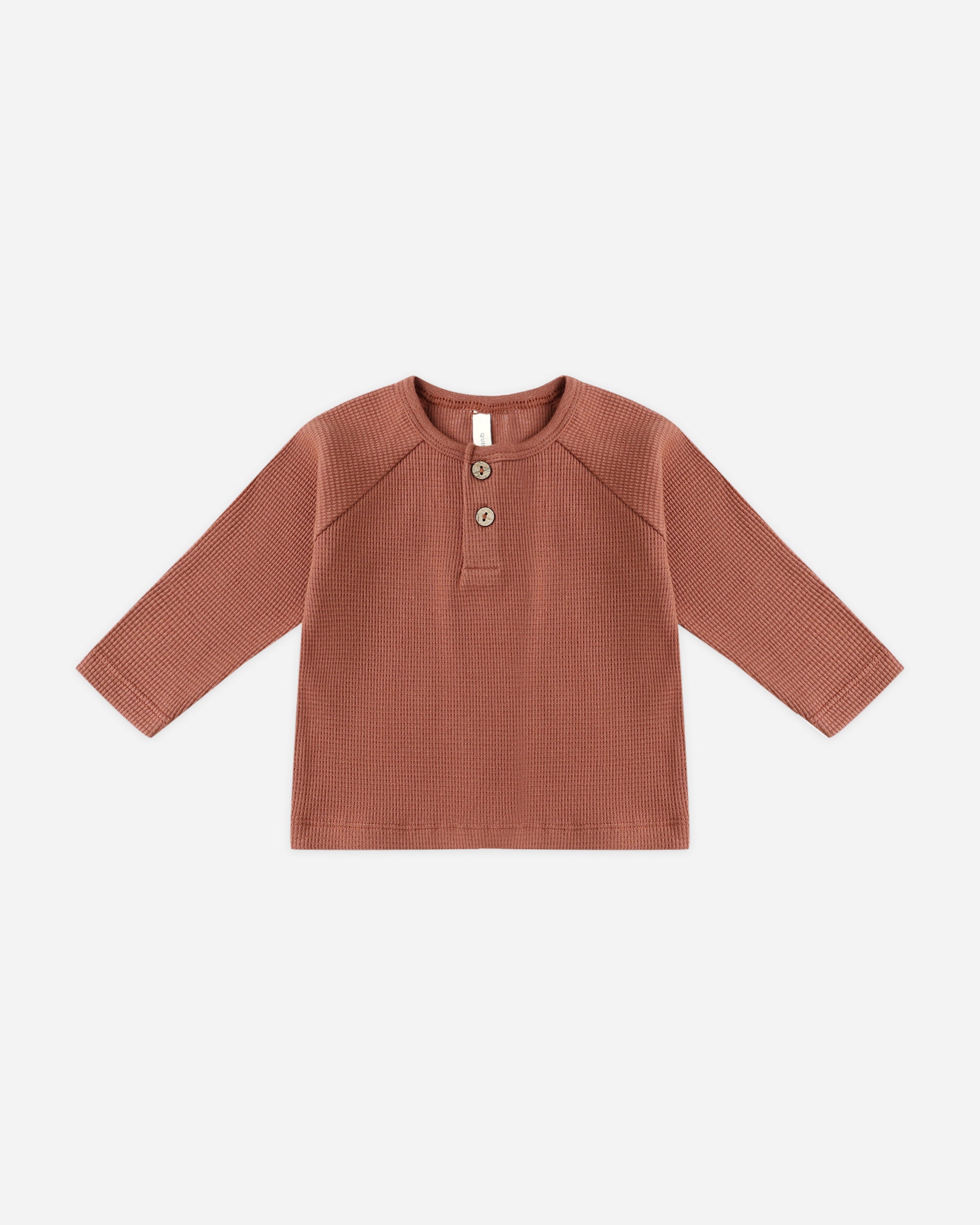 Henley Knit Top || Cranberry - Rylee + Cru | Kids Clothes | Trendy Baby Clothes | Modern Infant Outfits |