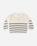 Rex Sweater Slate Stripe - Rylee + Cru | Kids Clothes | Trendy Baby Clothes | Modern Infant Outfits |
