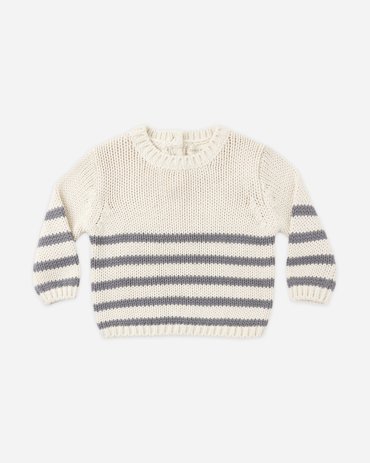 Rex Sweater Slate Stripe - Rylee + Cru | Kids Clothes | Trendy Baby Clothes | Modern Infant Outfits |