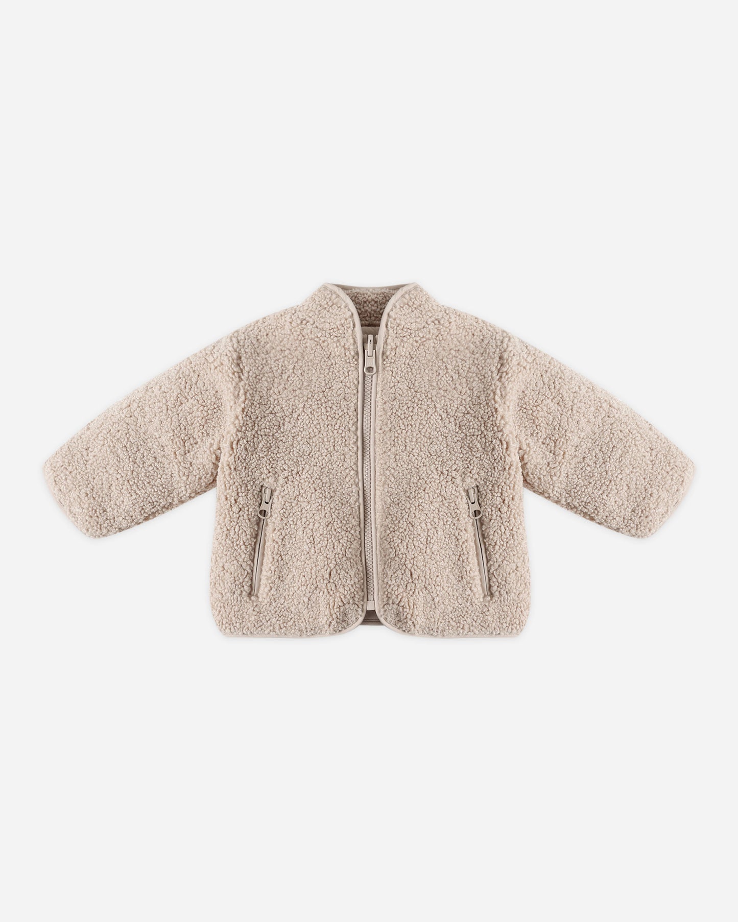 Shearling Zip Jacket || Oat - Rylee + Cru | Kids Clothes | Trendy Baby Clothes | Modern Infant Outfits |