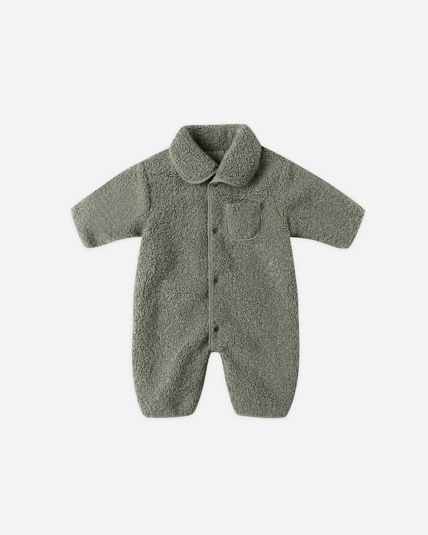 Shearling Jumpsuit || Forest - Rylee + Cru | Kids Clothes | Trendy Baby Clothes | Modern Infant Outfits |