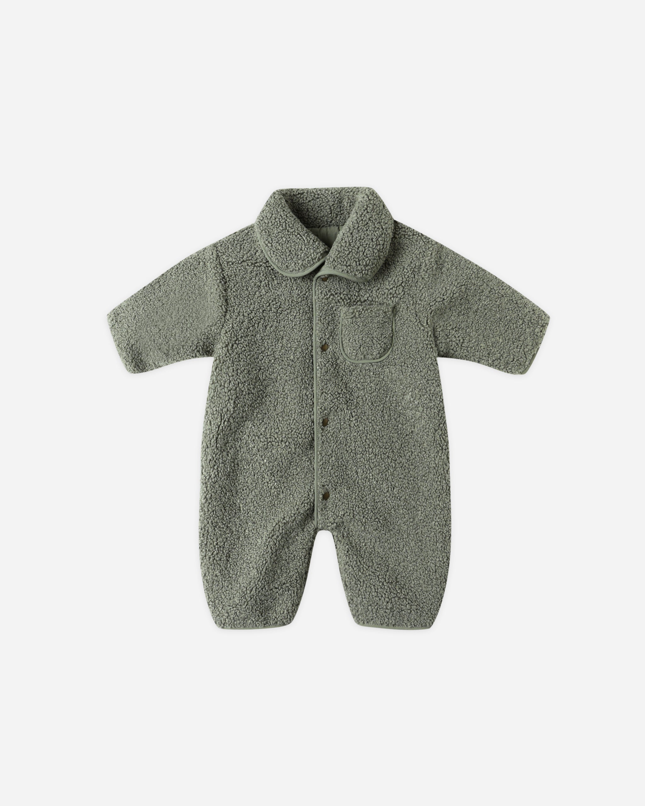 Shearling Jumpsuit || Forest - Rylee + Cru | Kids Clothes | Trendy Baby Clothes | Modern Infant Outfits |