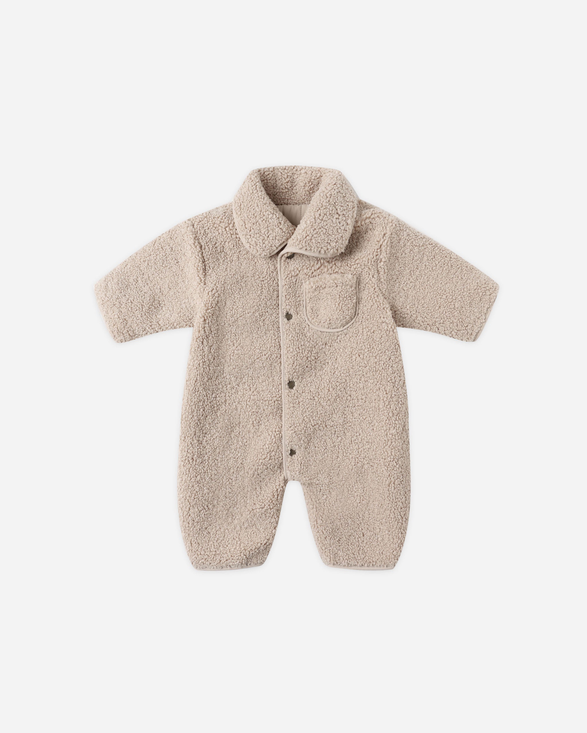 Shearling Jumpsuit || Oat - Rylee + Cru | Kids Clothes | Trendy Baby Clothes | Modern Infant Outfits |