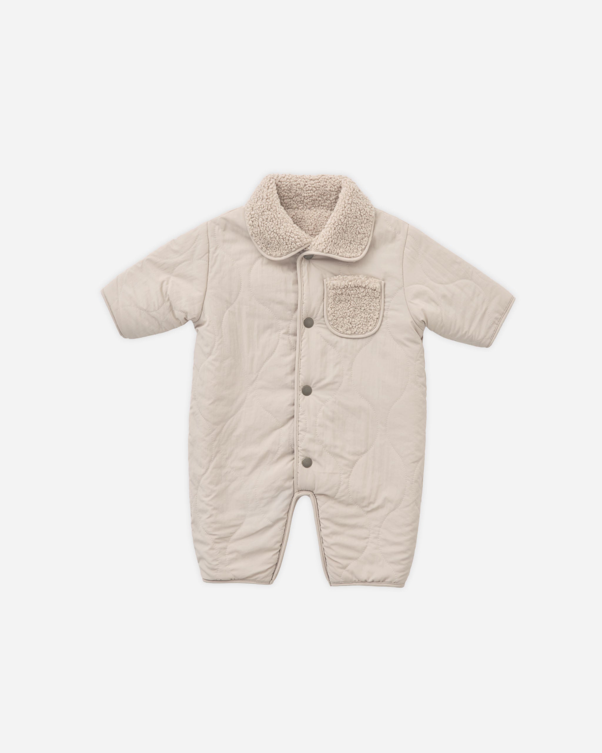 Shearling Jumpsuit || Oat - Rylee + Cru | Kids Clothes | Trendy Baby Clothes | Modern Infant Outfits |