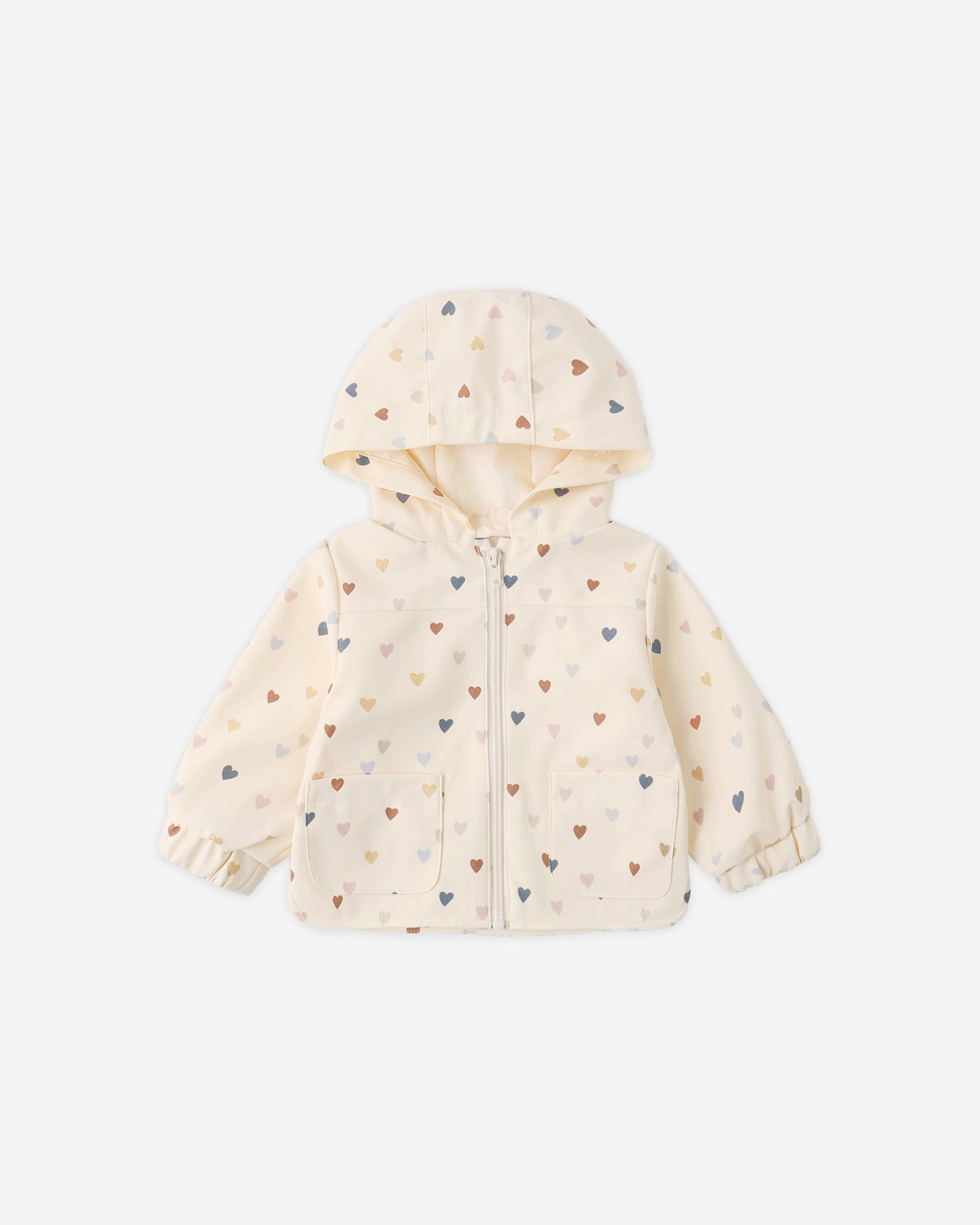 Rain Coat Confetti Heart Small - Rylee + Cru | Kids Clothes | Trendy Baby Clothes | Modern Infant Outfits |