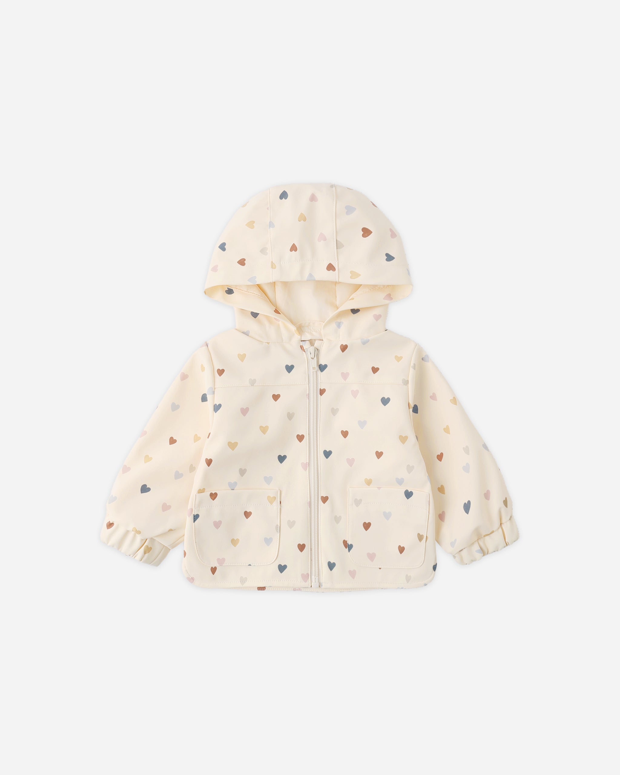 Rain Coat Confetti Heart Small - Rylee + Cru | Kids Clothes | Trendy Baby Clothes | Modern Infant Outfits |