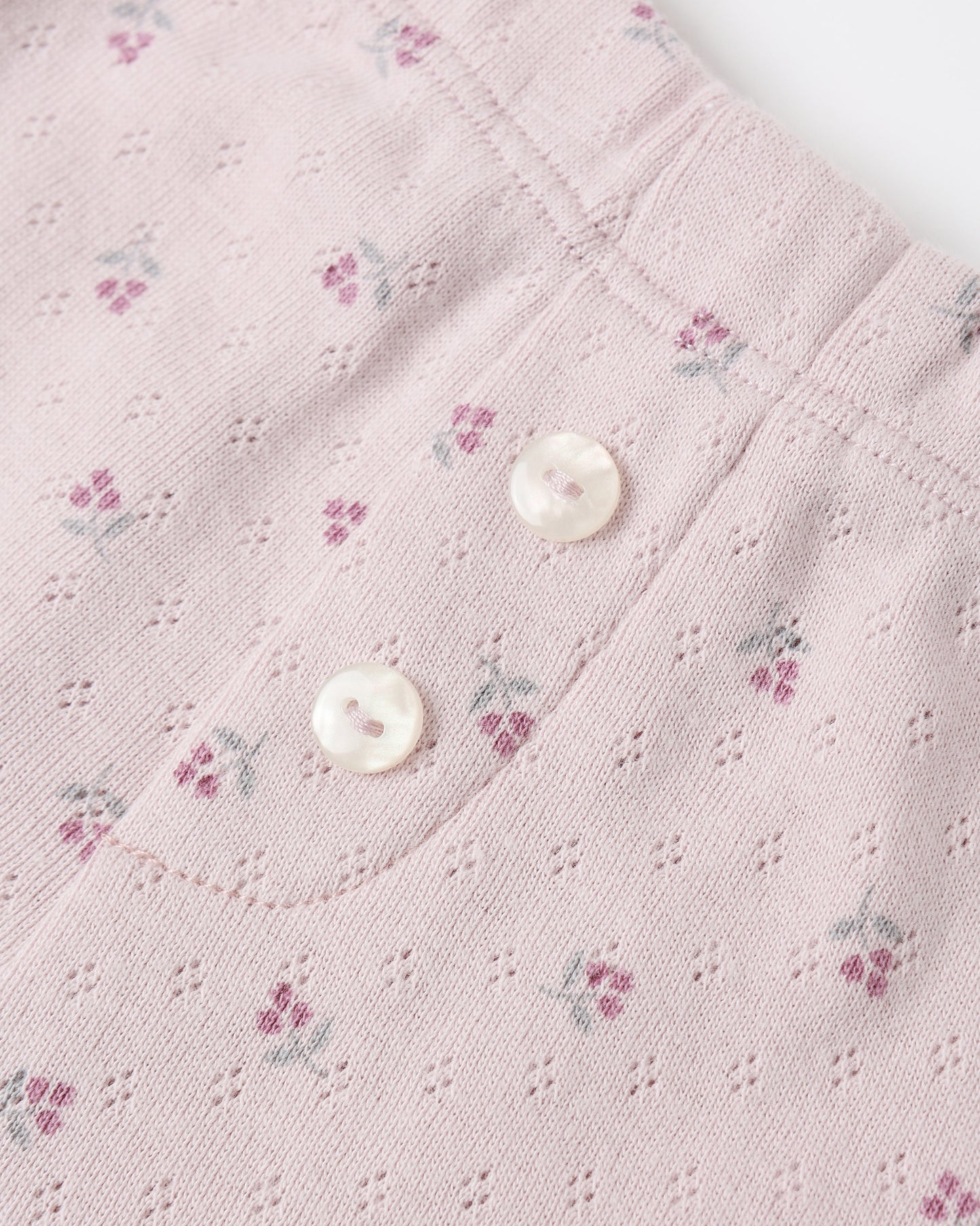 Pointelle Long Sleeve Tee + Legging || Lilac Ditsy - Rylee + Cru | Kids Clothes | Trendy Baby Clothes | Modern Infant Outfits |