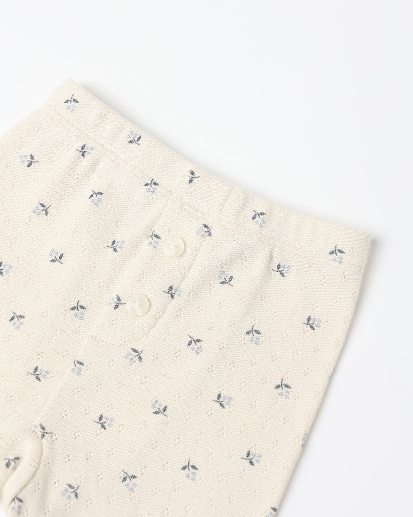 Pointelle Long Sleeve Tee + Legging || Blue Ditsy - Rylee + Cru | Kids Clothes | Trendy Baby Clothes | Modern Infant Outfits |