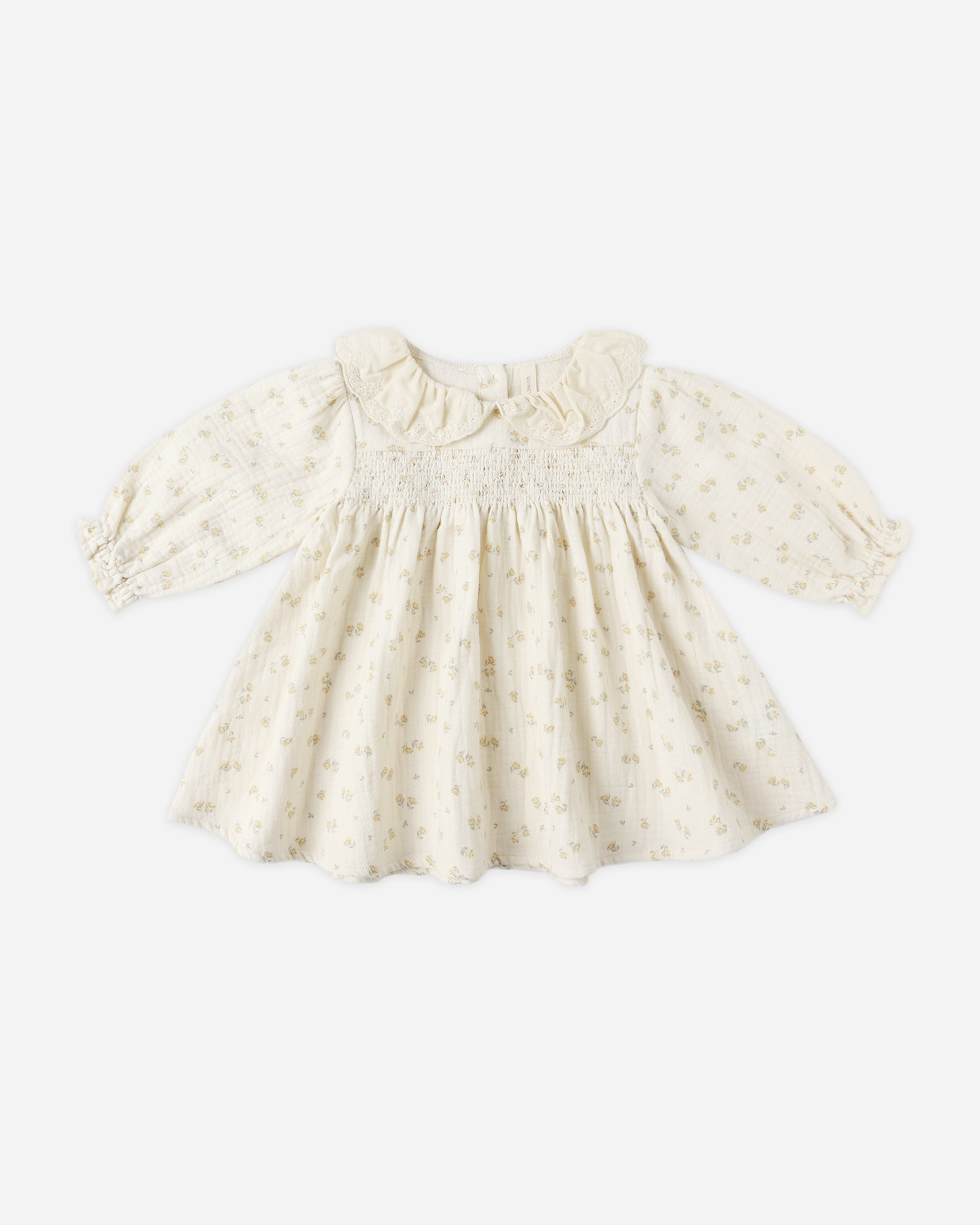 Callie Dress || Golden Floral - Rylee + Cru | Kids Clothes | Trendy Baby Clothes | Modern Infant Outfits |