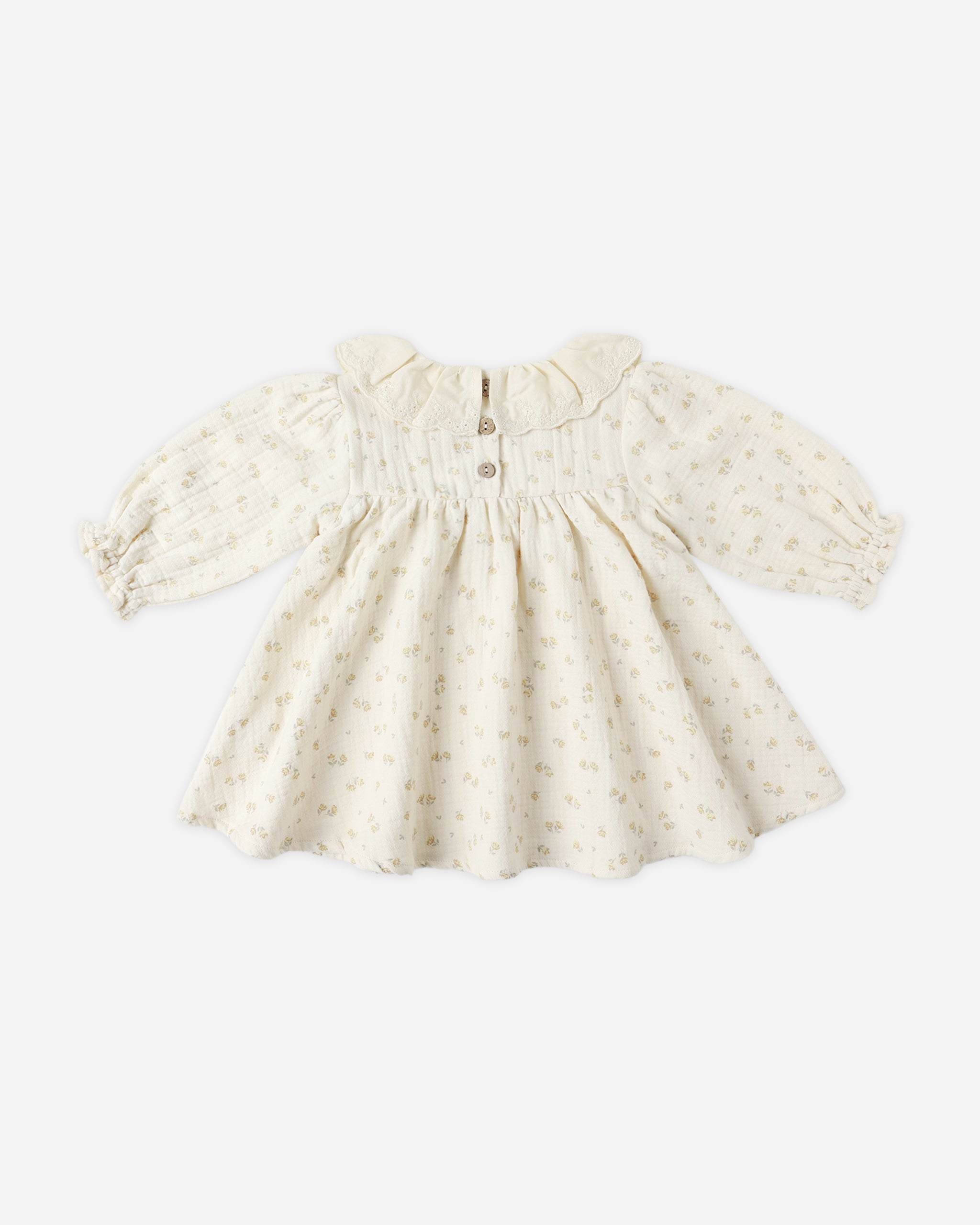 Callie Dress || Golden Floral - Rylee + Cru | Kids Clothes | Trendy Baby Clothes | Modern Infant Outfits |