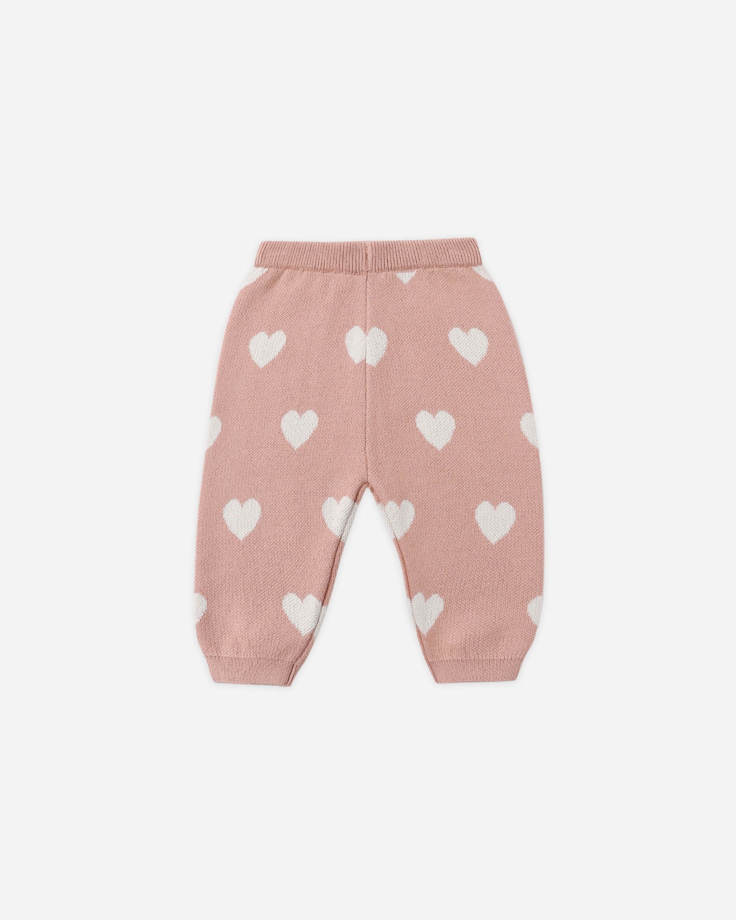 Heart Knit Pants Pink