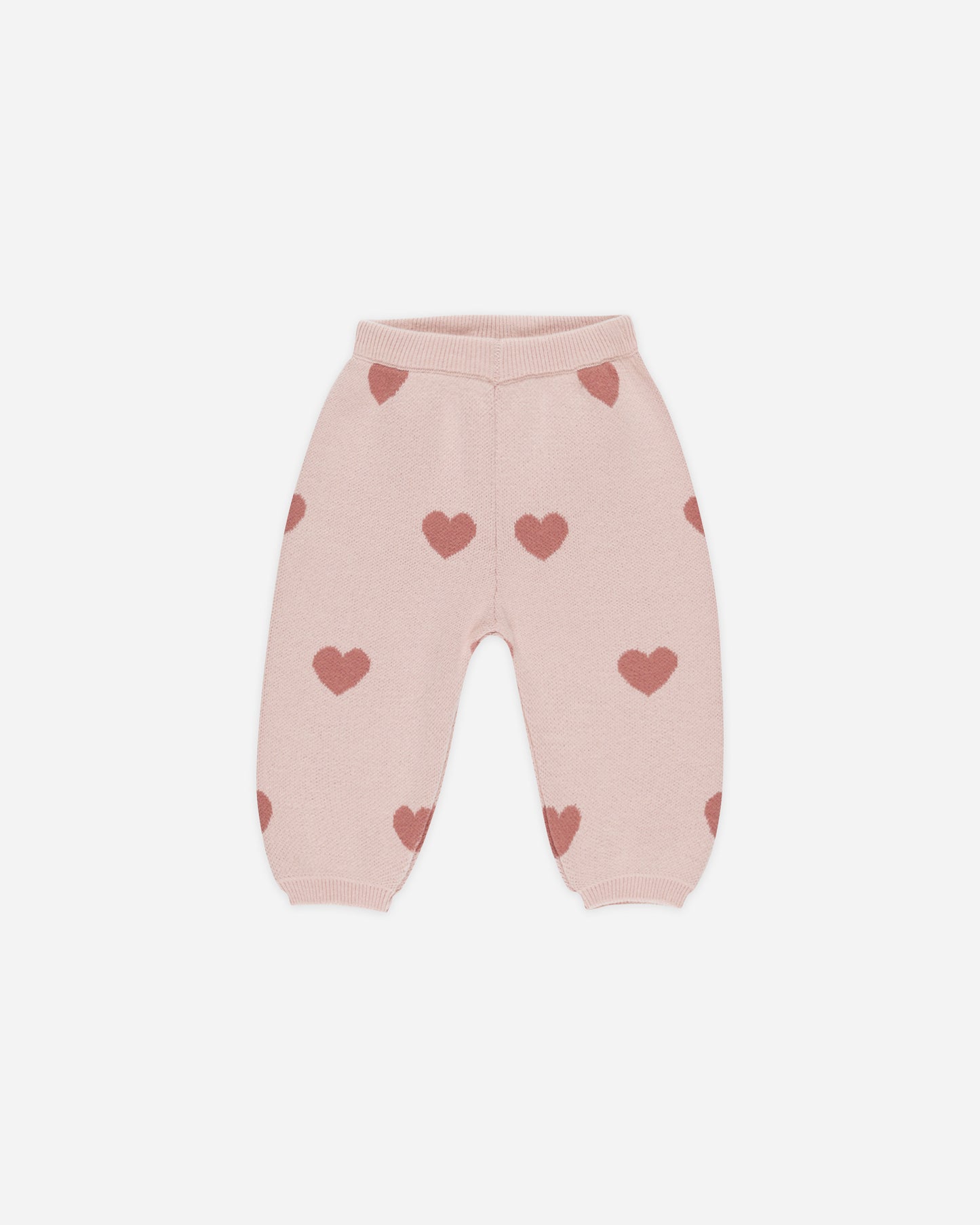 Heart Knit Pants || Bubblegum