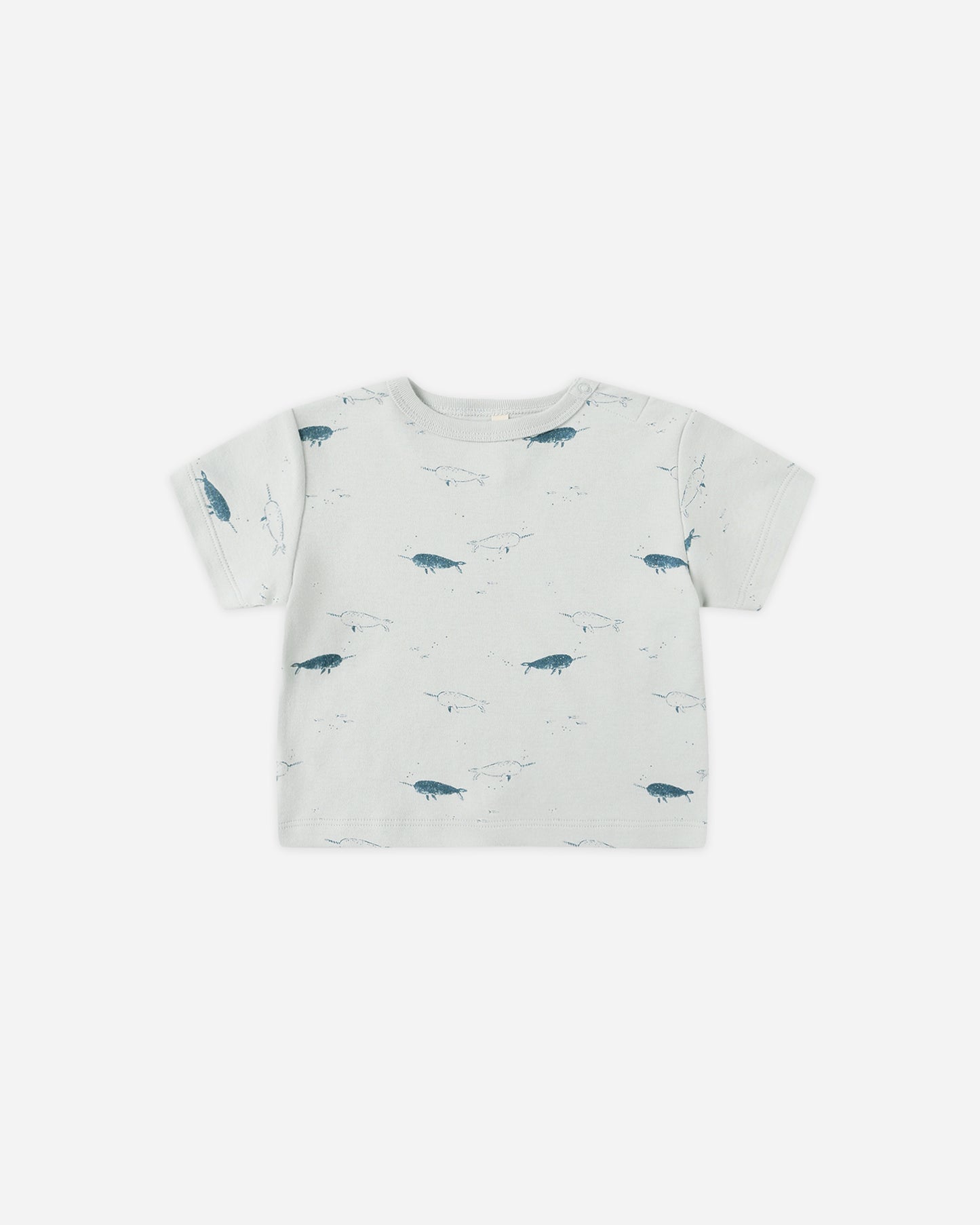 Boxy Tee || Narwhals - Rylee + Cru | Kids Clothes | Trendy Baby Clothes | Modern Infant Outfits |