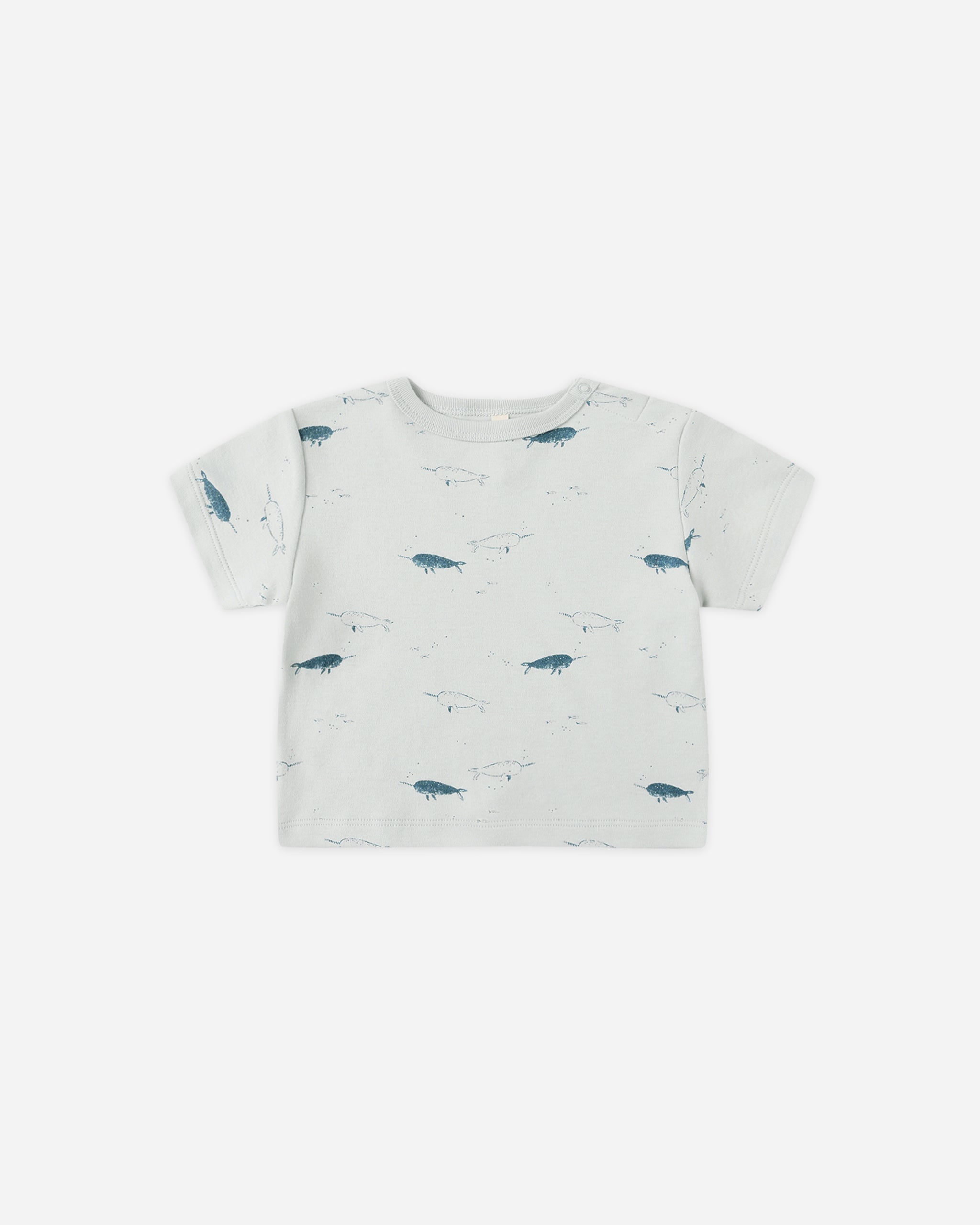 Boxy Tee || Narwhals - Rylee + Cru | Kids Clothes | Trendy Baby Clothes | Modern Infant Outfits |