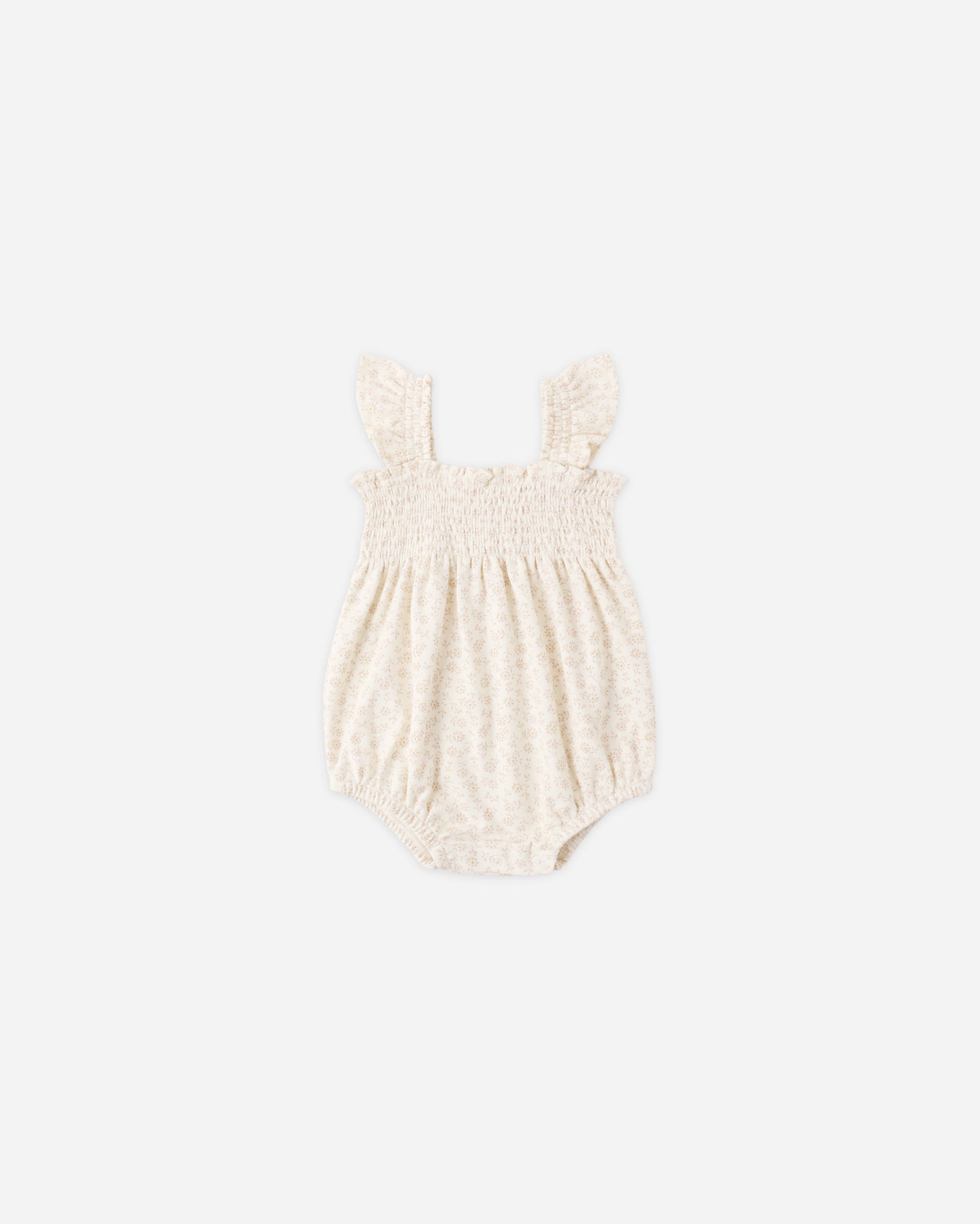 Smocked Ruffle Sleeve Romper Ditsy - Rylee + Cru | Kids Clothes | Trendy Baby Clothes | Modern Infant Outfits |