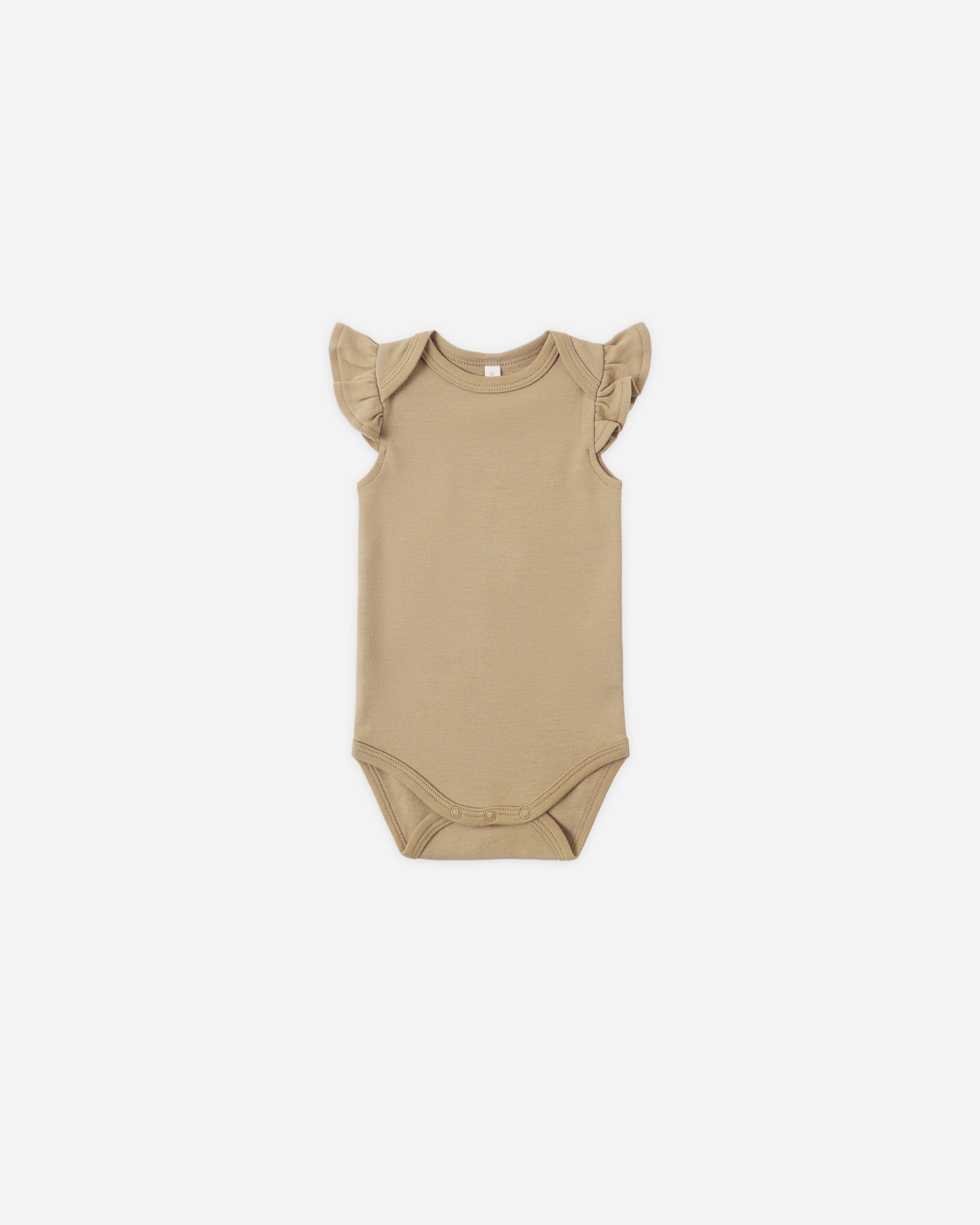 Flutter Sleeve Bodysuit Honey - Rylee + Cru | Kids Clothes | Trendy Baby Clothes | Modern Infant Outfits |