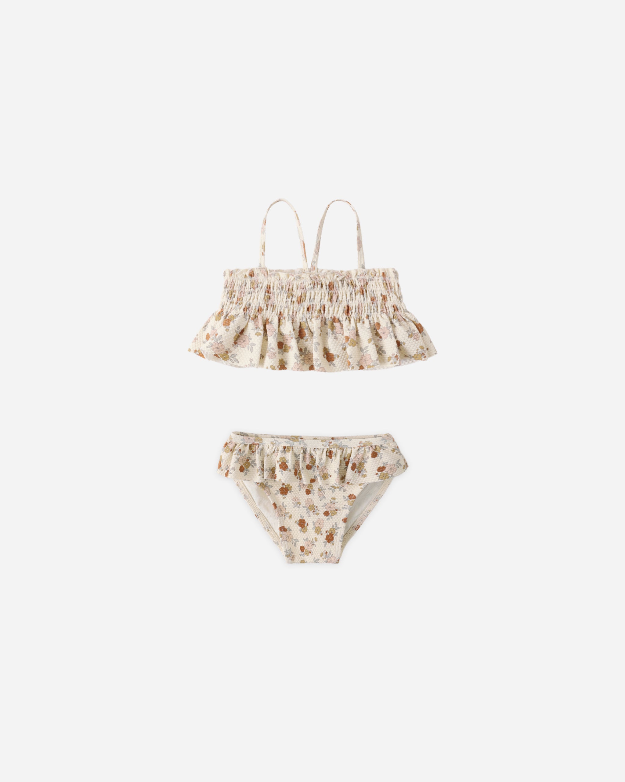 Smocked Ruffle Bikini Bloom - Rylee + Cru | Kids Clothes | Trendy Baby Clothes | Modern Infant Outfits |