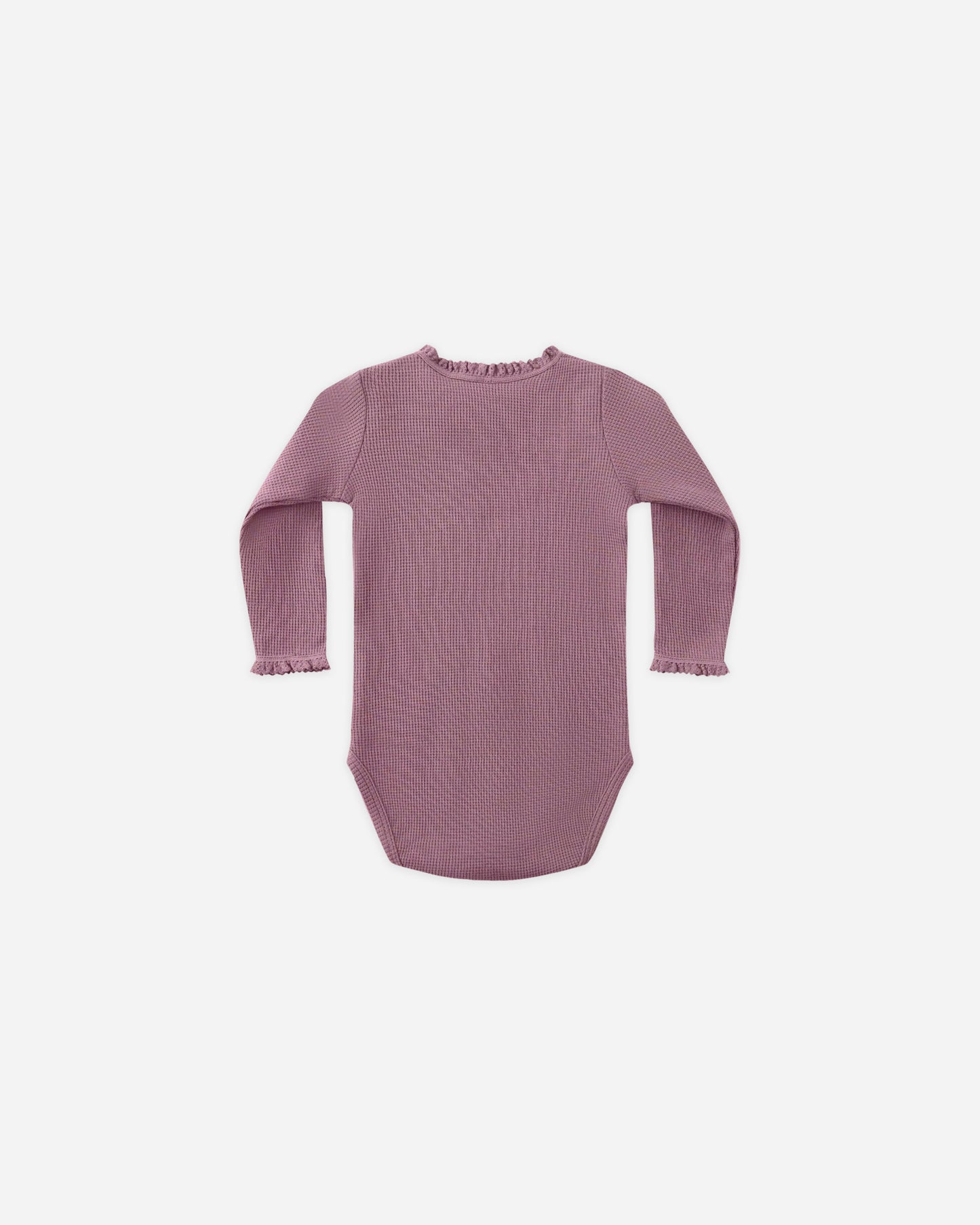 Waffle Long Sleeve Bodysuit || Mulberry - Rylee + Cru | Kids Clothes | Trendy Baby Clothes | Modern Infant Outfits |
