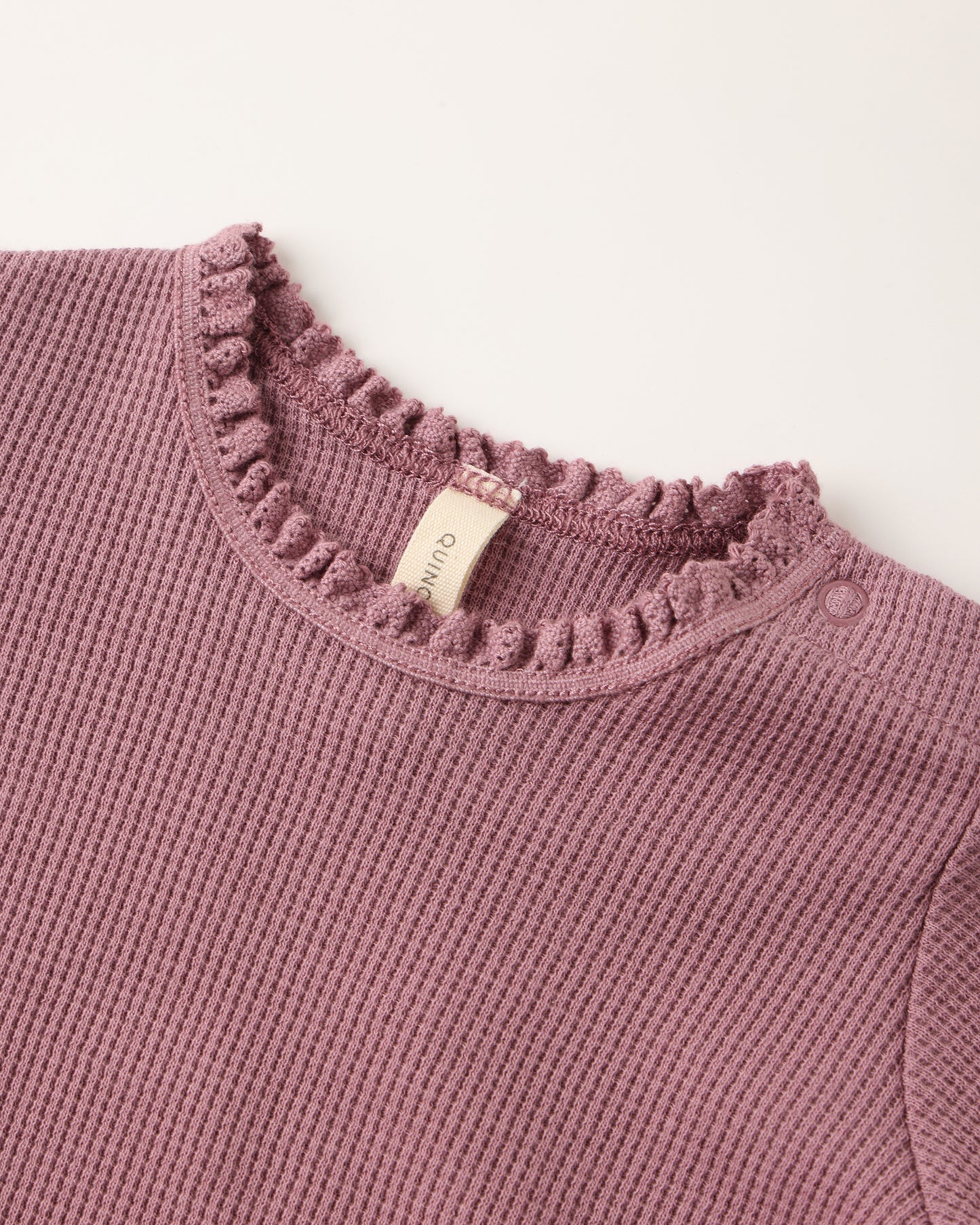 Waffle Long Sleeve Bodysuit || Mulberry - Rylee + Cru | Kids Clothes | Trendy Baby Clothes | Modern Infant Outfits |