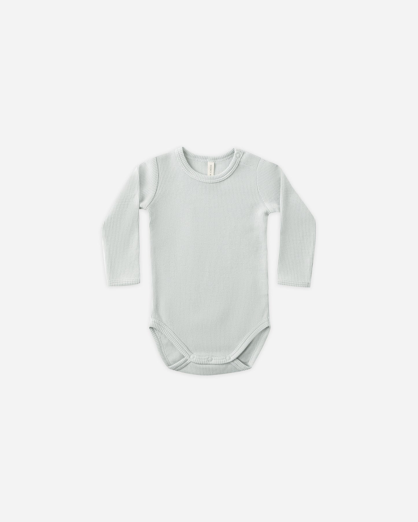 Waffle Long Sleeve Bodysuit || Ice Blue - Rylee + Cru | Kids Clothes | Trendy Baby Clothes | Modern Infant Outfits |