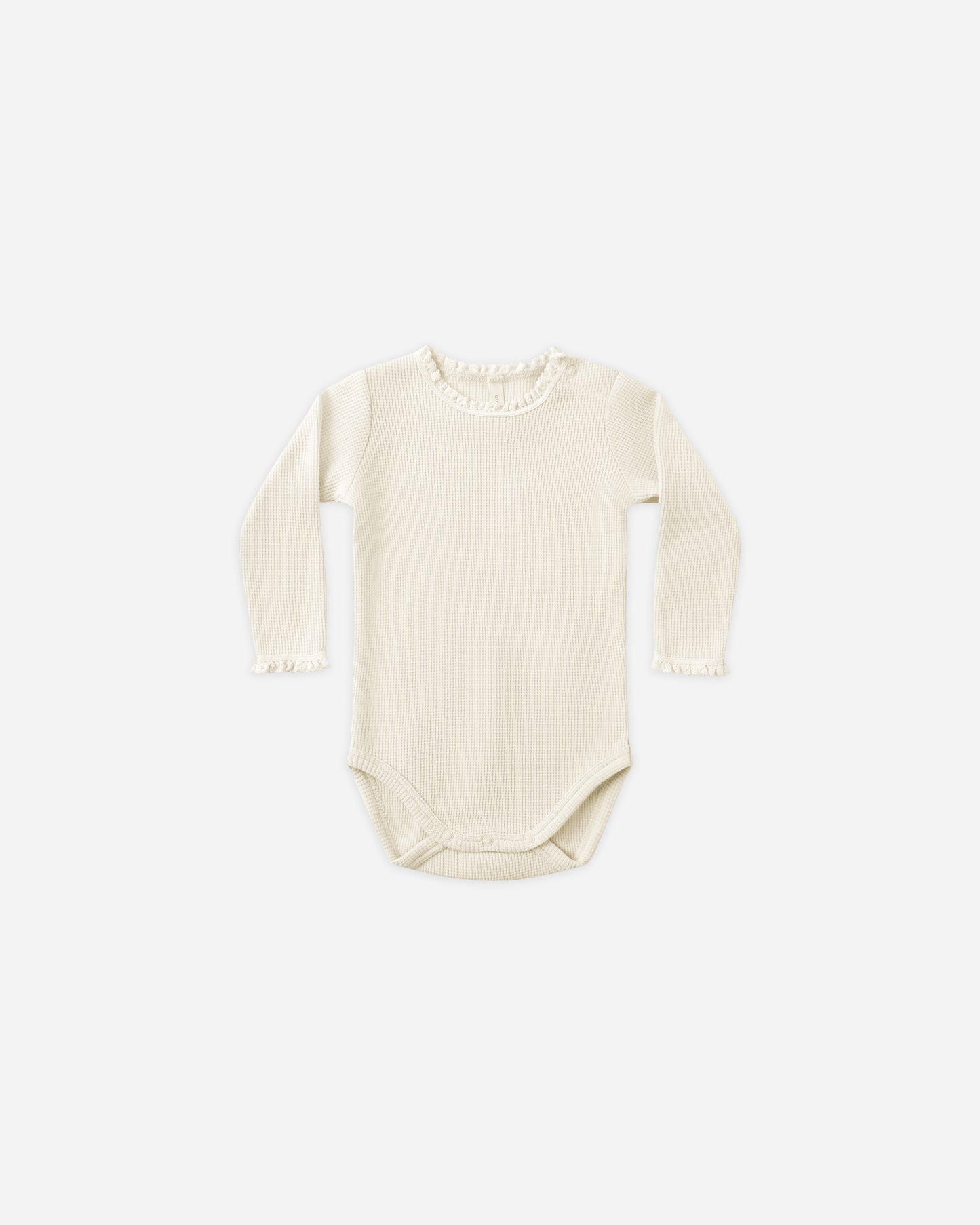 Waffle Long Sleeve Bodysuit || Natural - Rylee + Cru | Kids Clothes | Trendy Baby Clothes | Modern Infant Outfits |