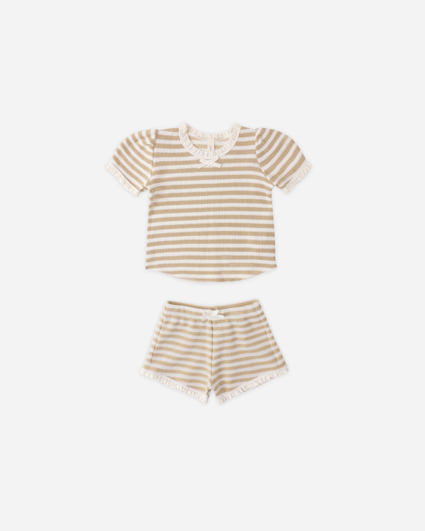 Ruby Set Butterscotch Stripe - Rylee + Cru | Kids Clothes | Trendy Baby Clothes | Modern Infant Outfits |