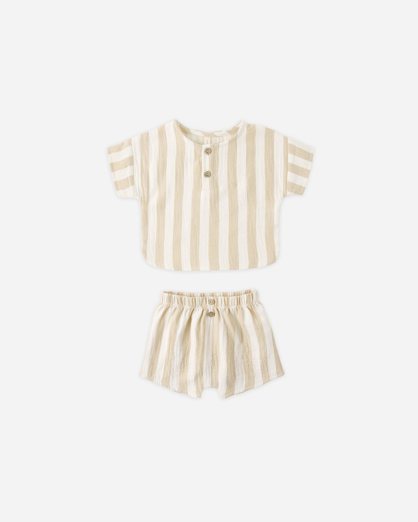 Woven Boxy Top + Short Set Summer Stripe - Rylee + Cru | Kids Clothes | Trendy Baby Clothes | Modern Infant Outfits |