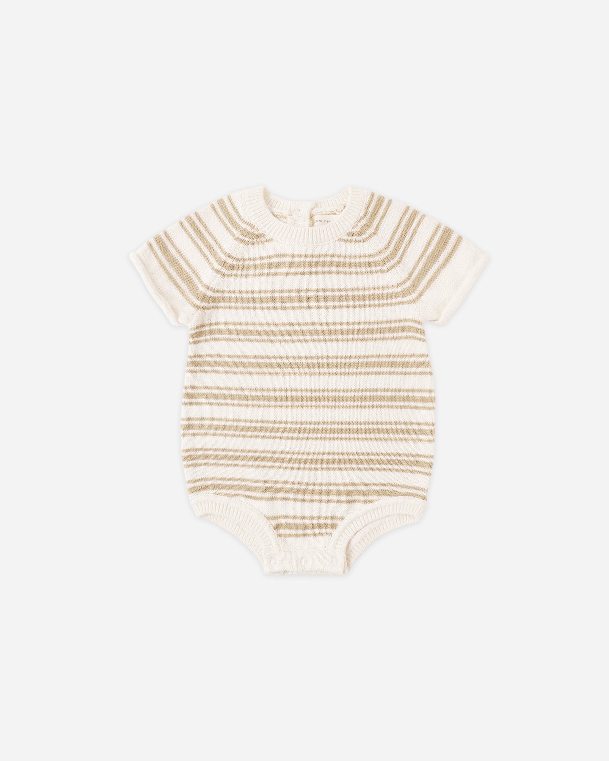 Rowan Romper Butterscotch Stripe - Rylee + Cru | Kids Clothes | Trendy Baby Clothes | Modern Infant Outfits |